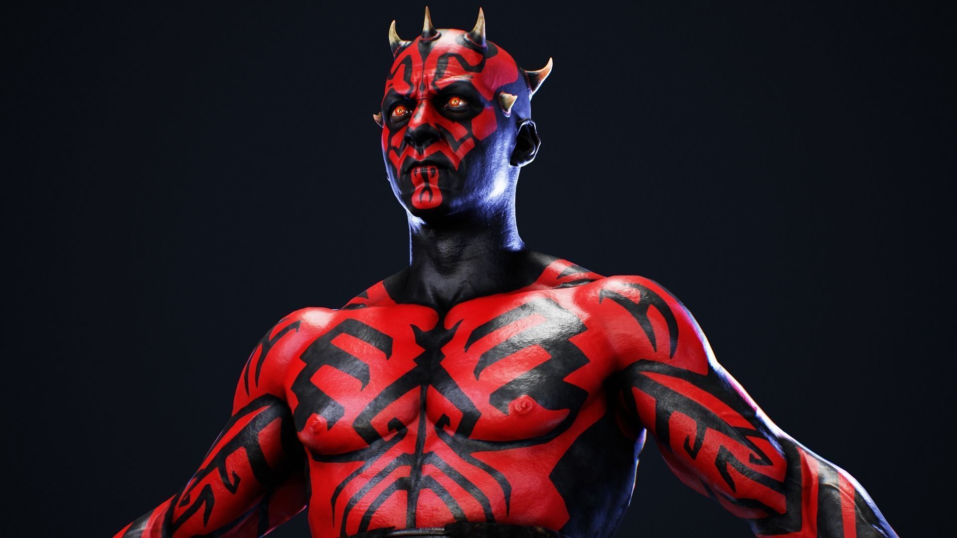 Darth Maul - Original Look Low-poly 3D model_5