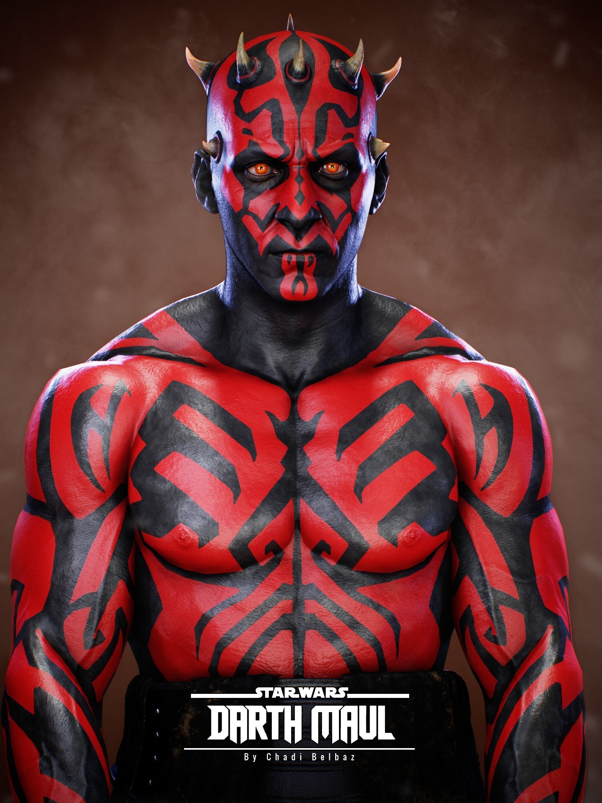Darth Maul - Original Look Low-poly 3D model_8