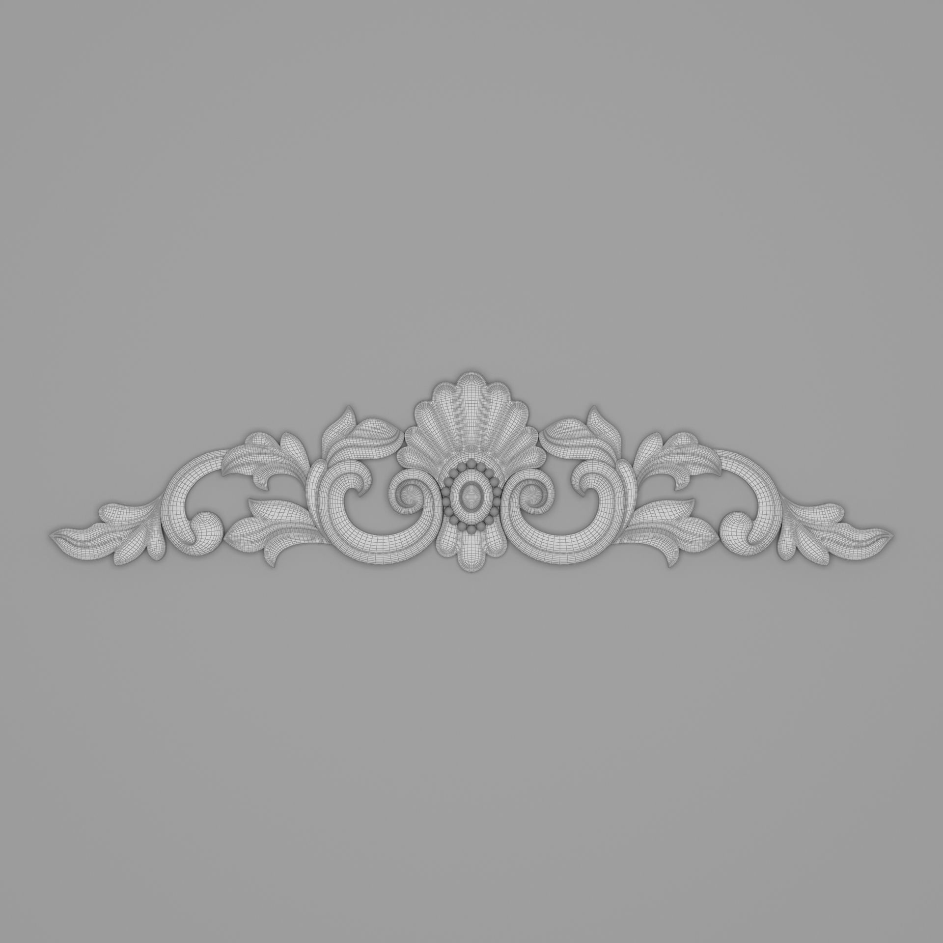 Classic Carved 001 3D model_6