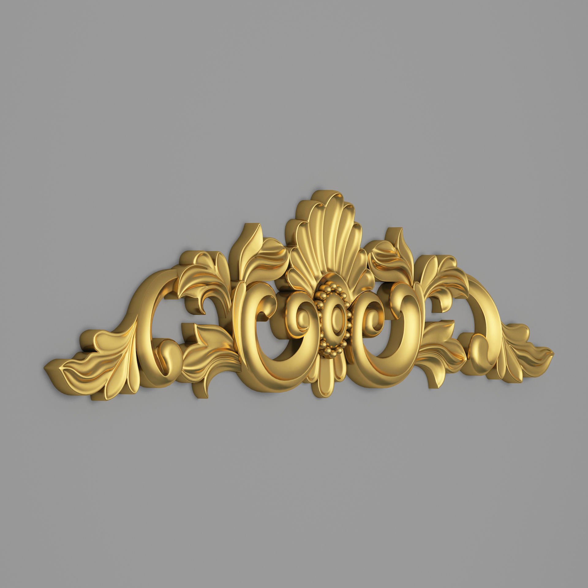 Classic Carved 001 3D model_4