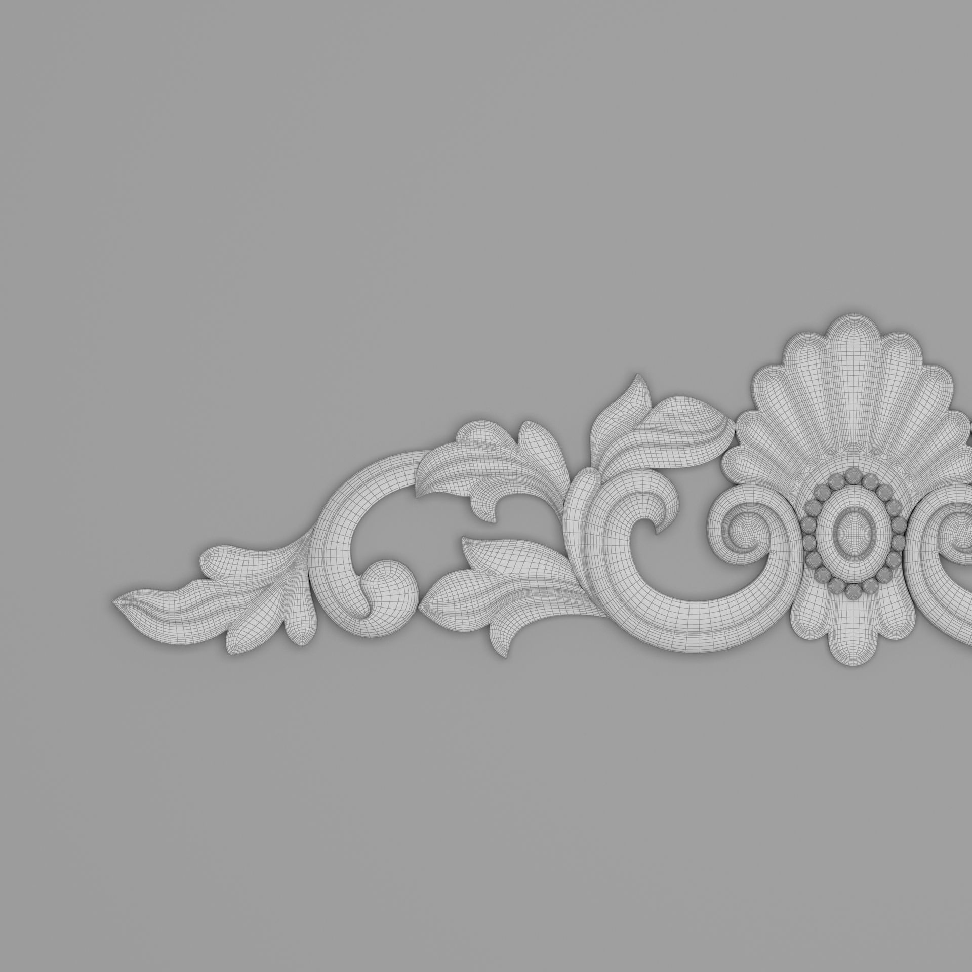 Classic Carved 001 3D model_8