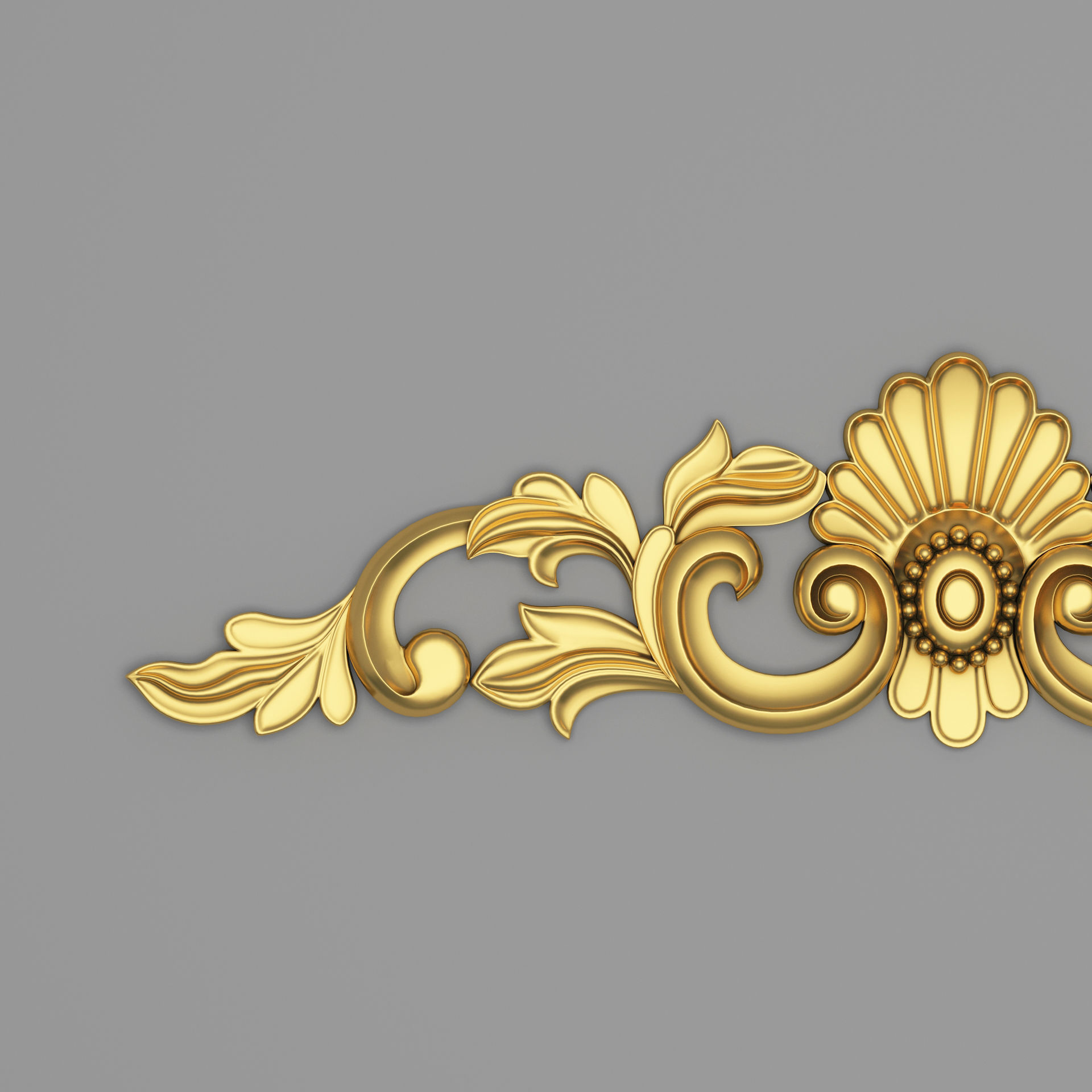 Classic Carved 001 3D model_3