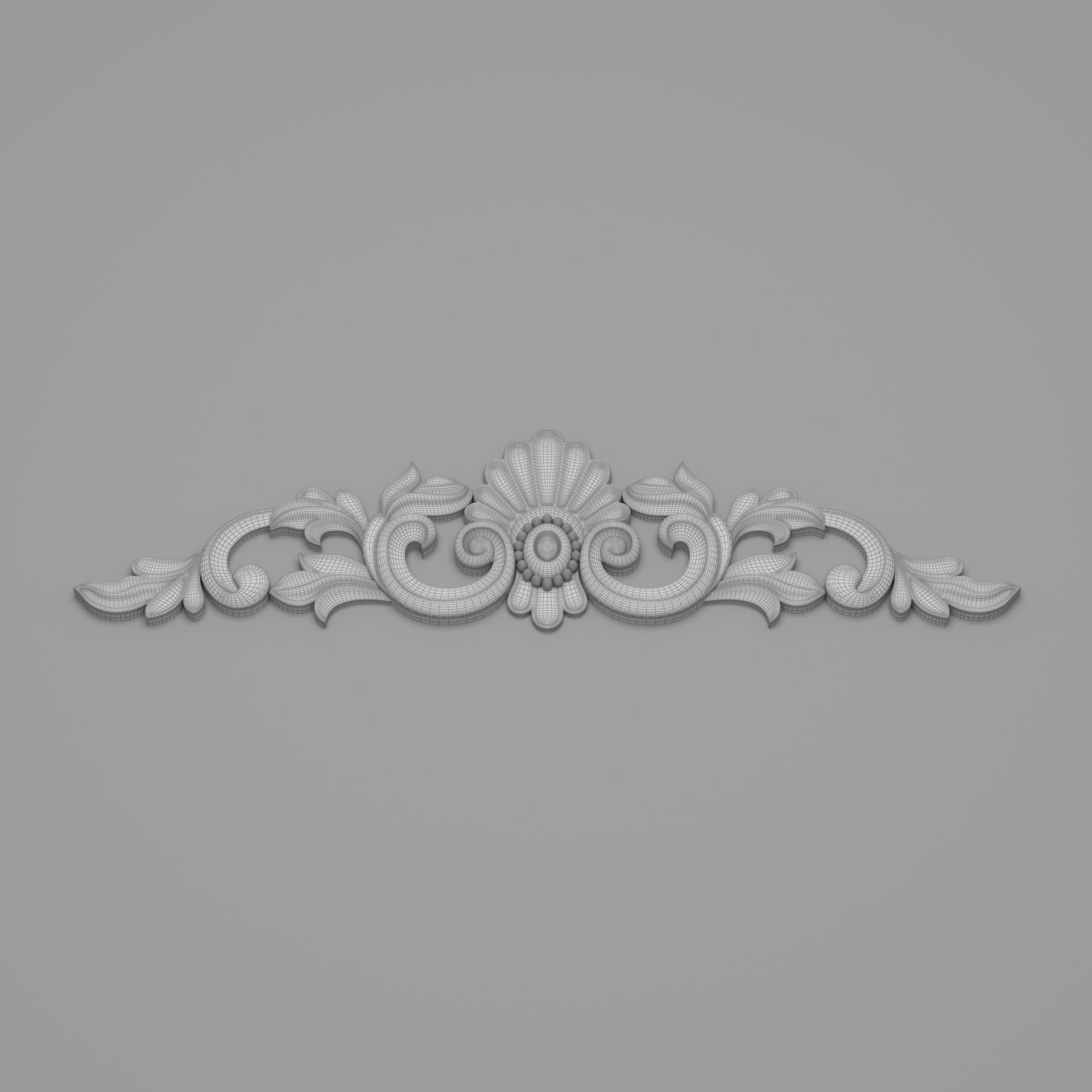 Classic Carved 001 3D model_7