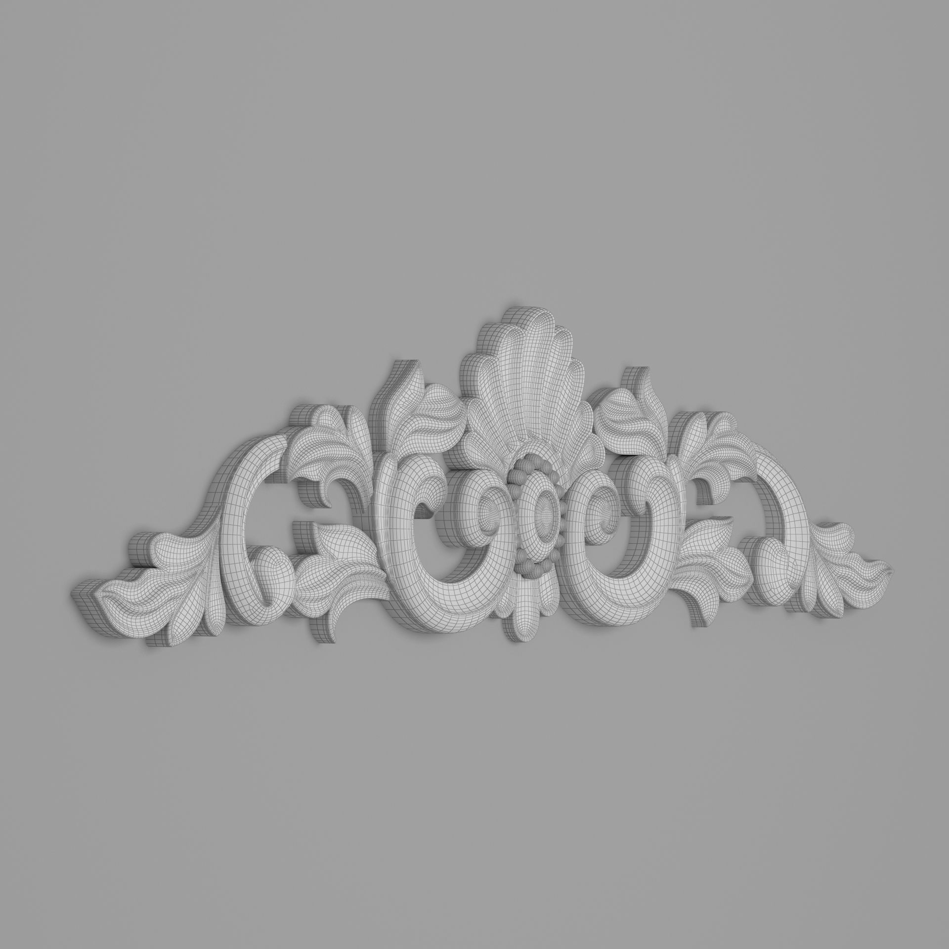 Classic Carved 001 3D model_9
