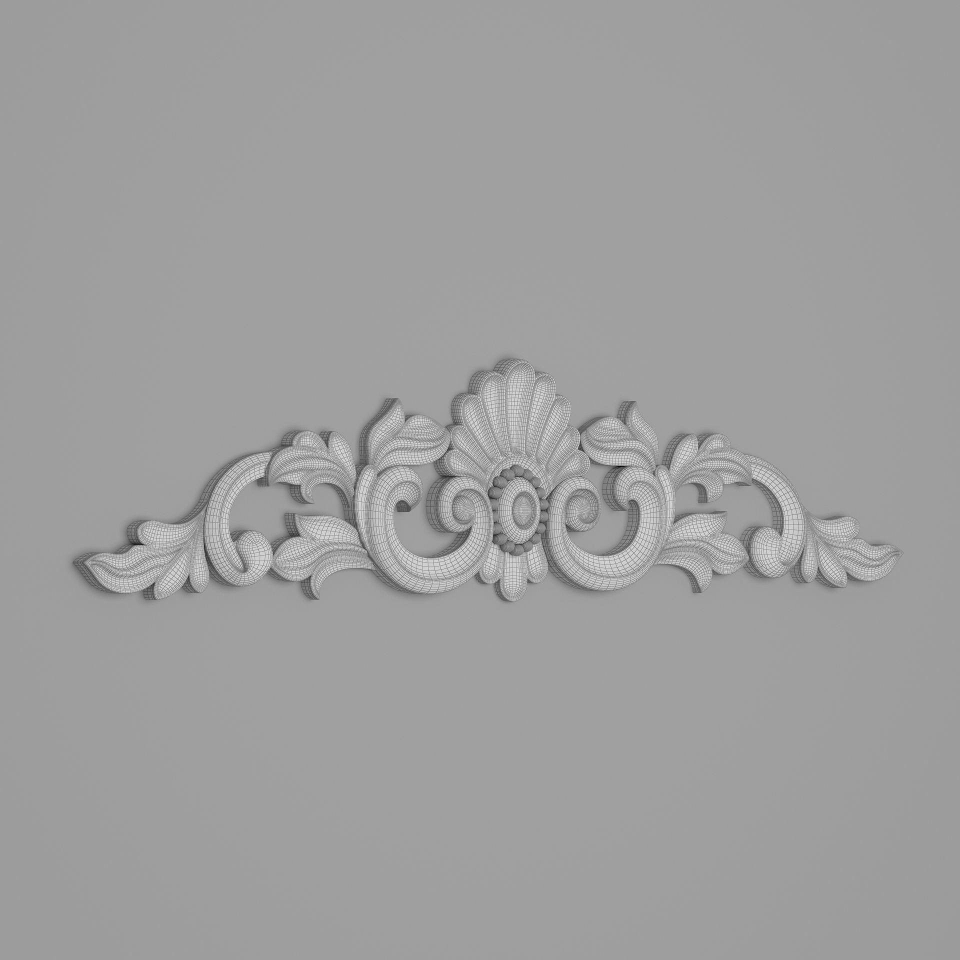 Classic Carved 001 3D model_5