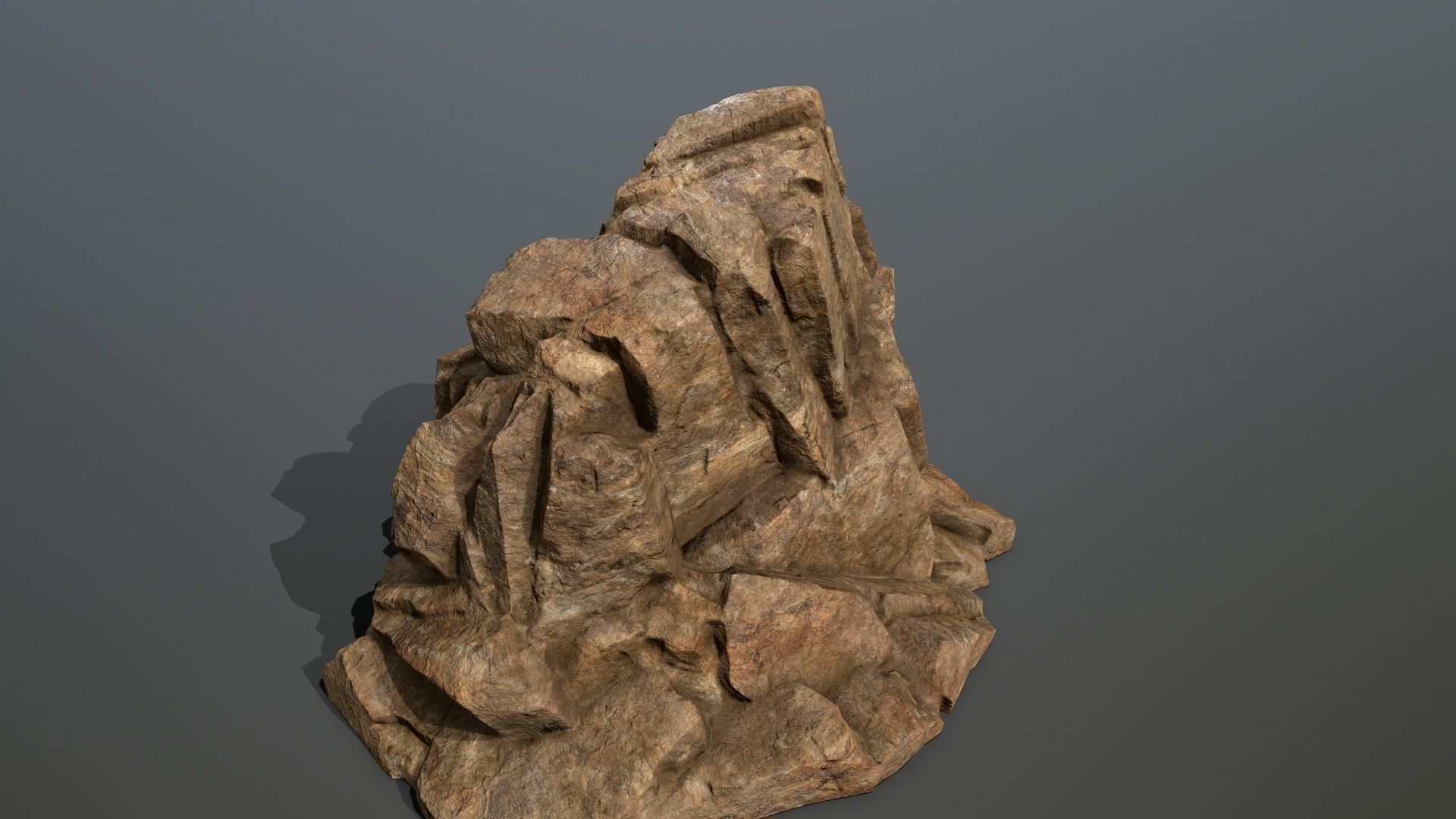 Mountain 3 rock Low-poly 3D model_10