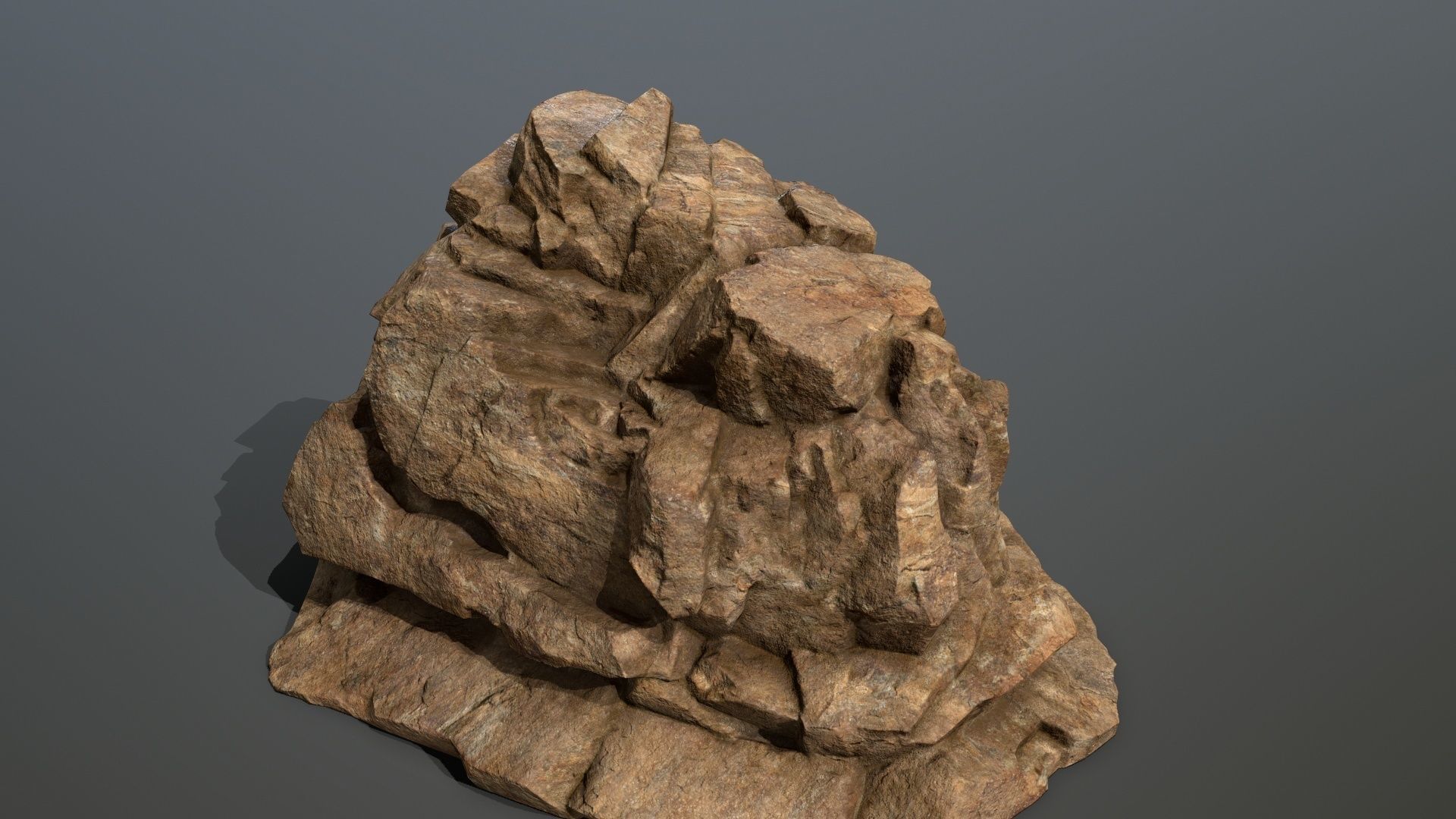 Mountain 3 rock Low-poly 3D model_11