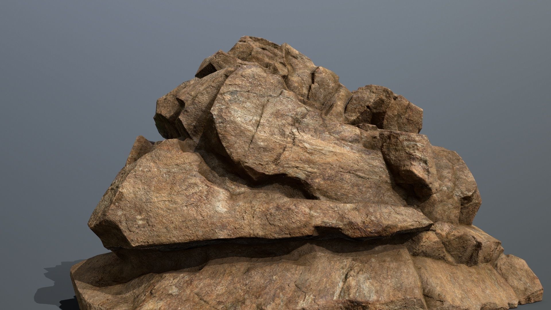 Mountain 3 rock Low-poly 3D model_14