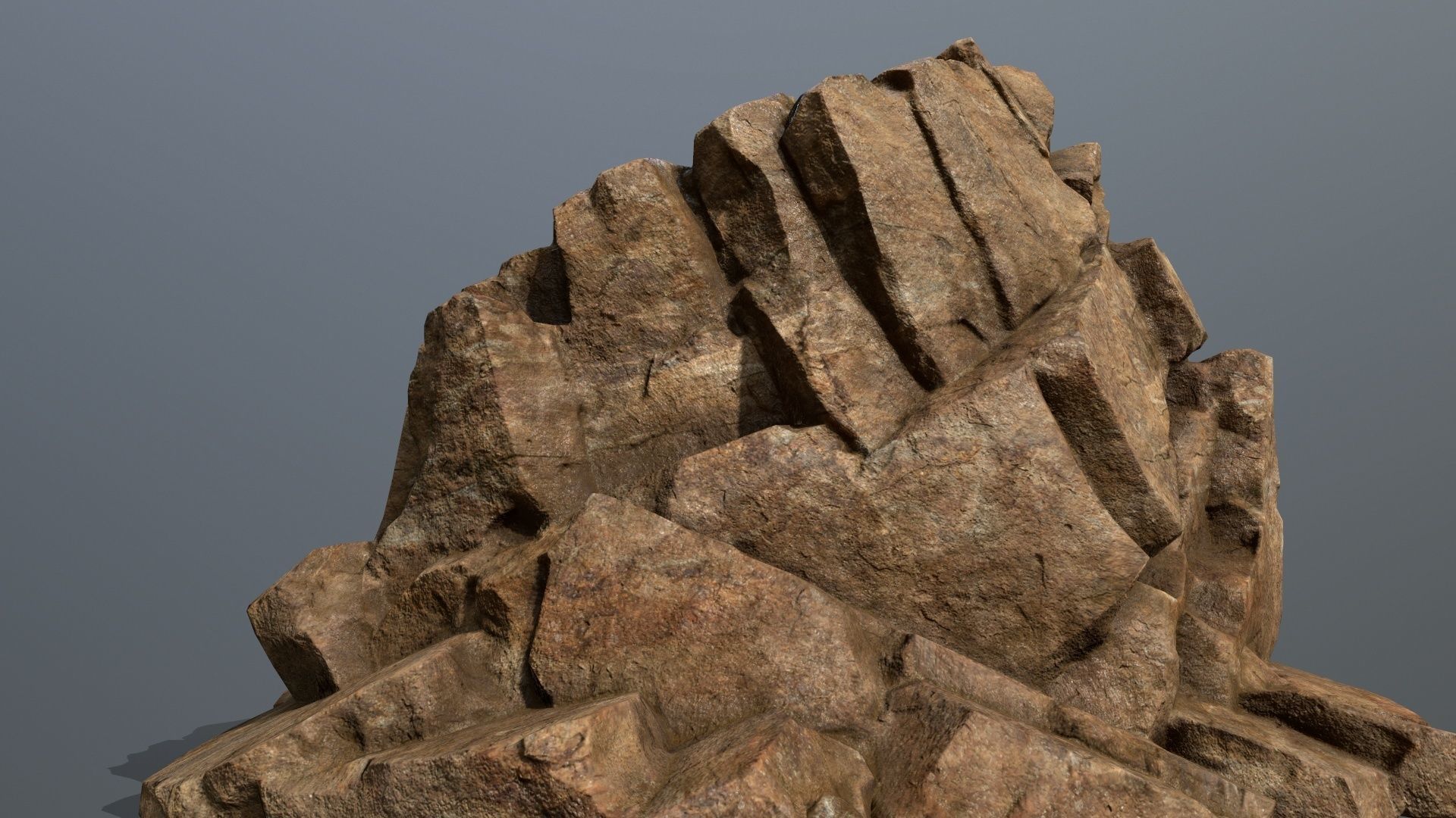 Mountain 3 rock Low-poly 3D model_16