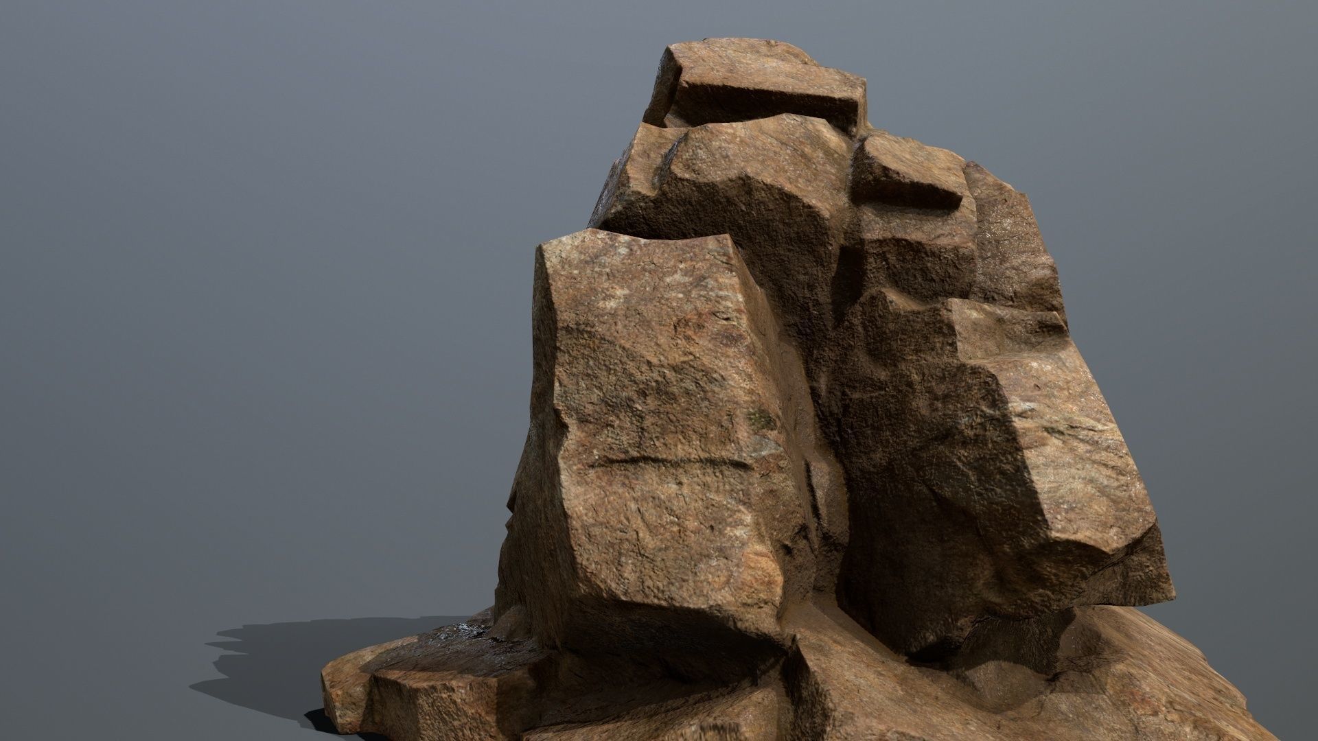 Mountain 3 rock Low-poly 3D model_15