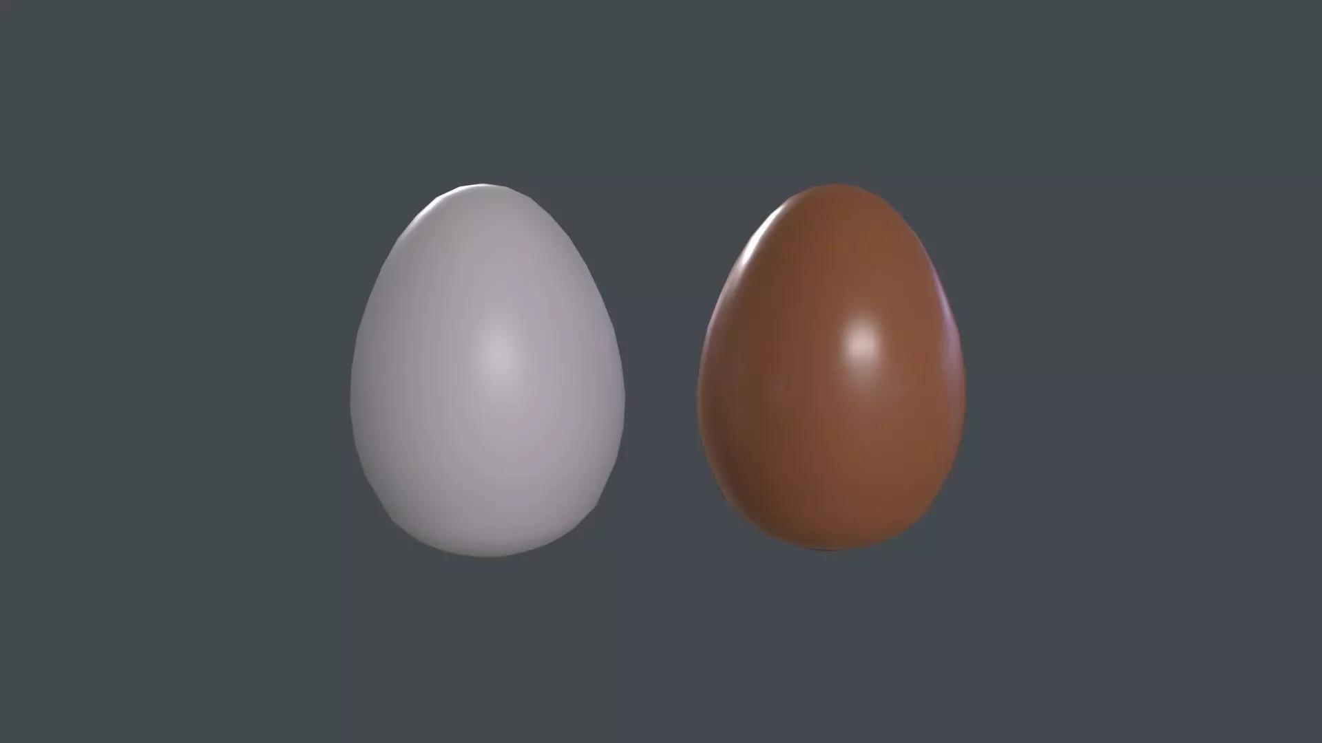 Chicken Eggs 3D Model Low-poly 3D model_0