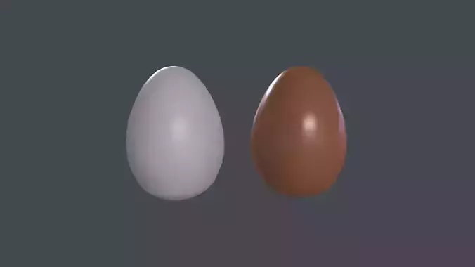 Chicken Eggs 3D Model Low-poly 3D model