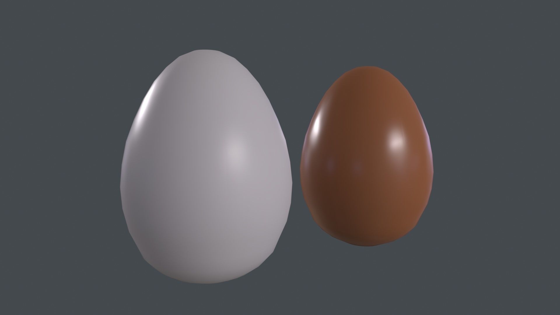 Chicken Eggs 3D Model Low-poly 3D model_3