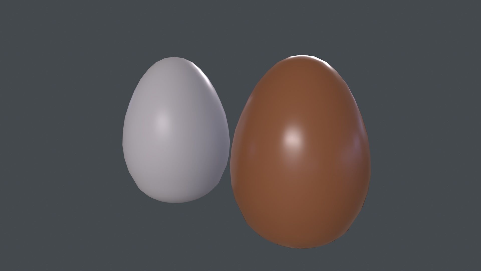 Chicken Eggs 3D Model Low-poly 3D model_2