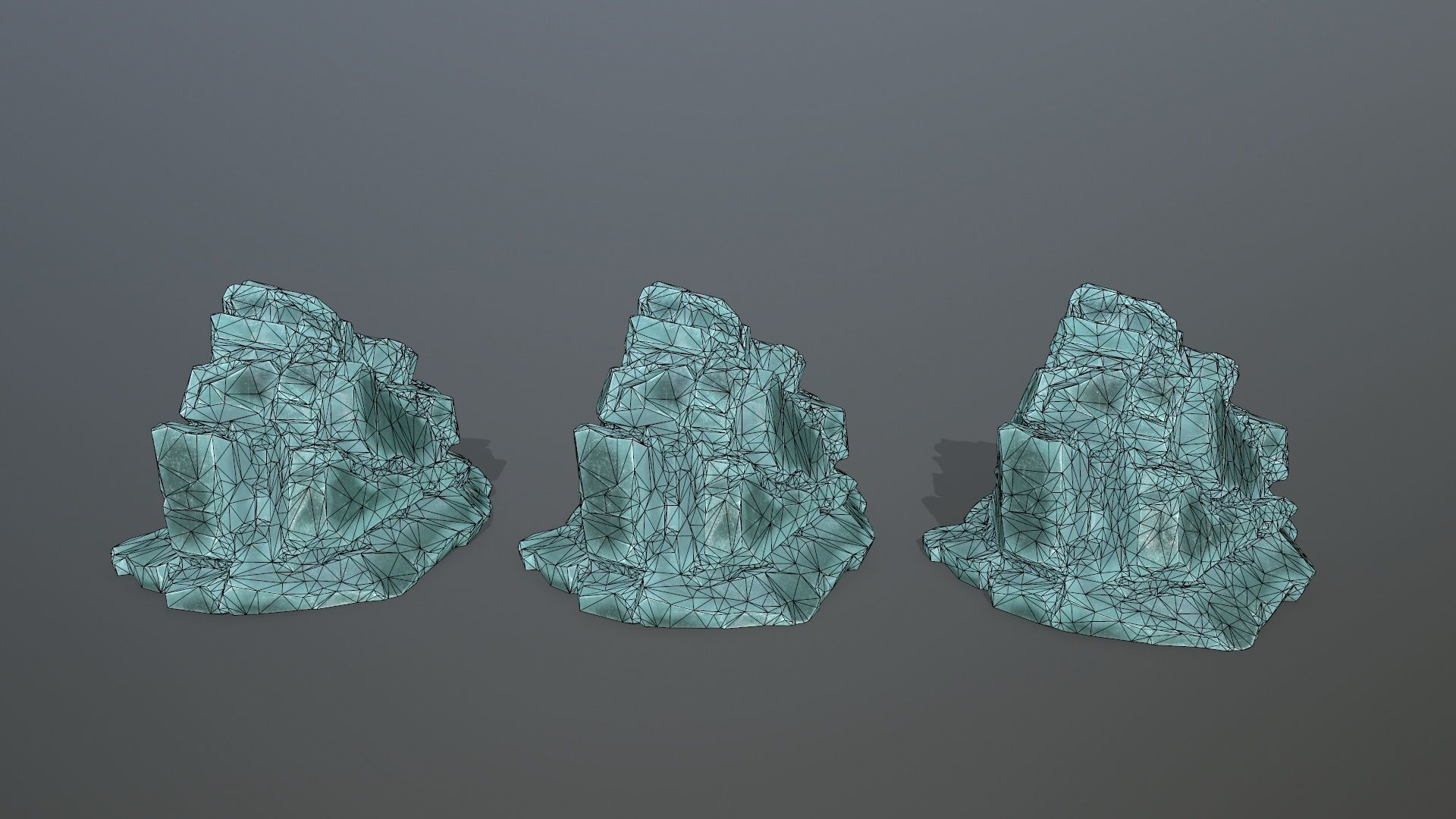 Ice Mountain Low-poly 3D model_18