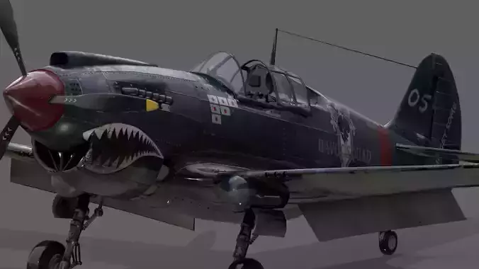 P40 WARHAWK 3D model