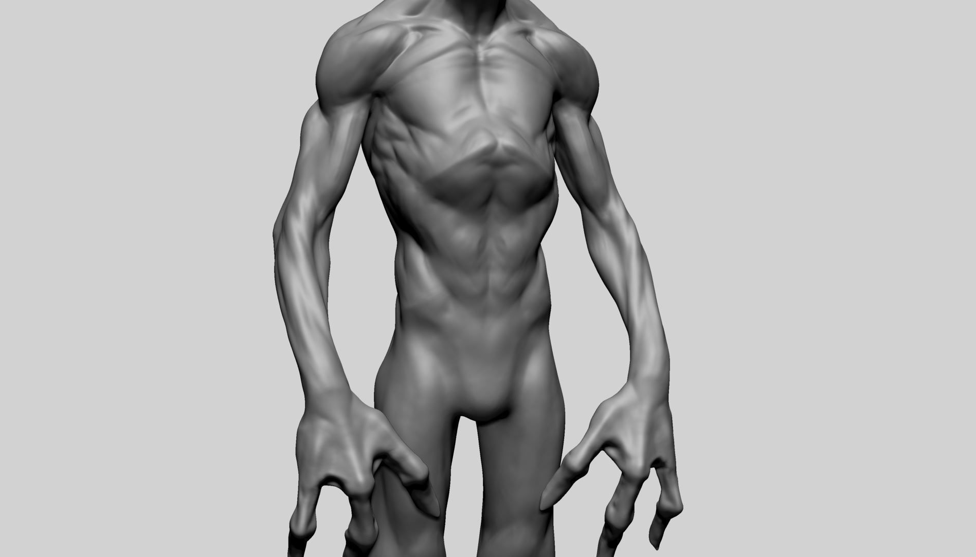 Creature Body Anatomy 3D model_4