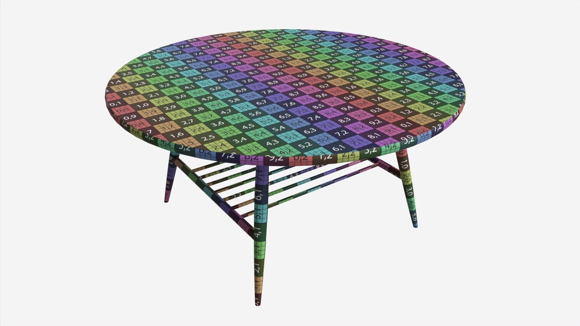 Coffee Table Ercol Shalstone John Lewis 3D model_5