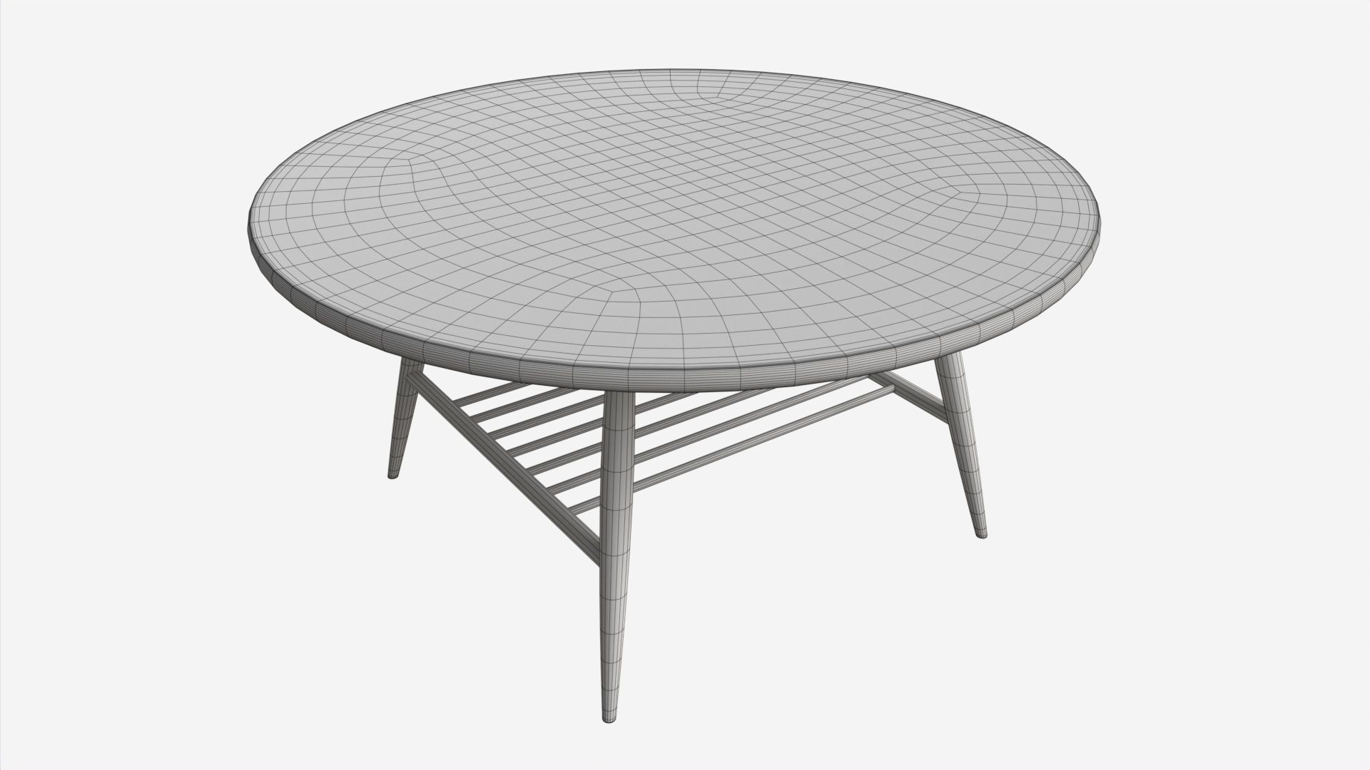 Coffee Table Ercol Shalstone John Lewis 3D model_4