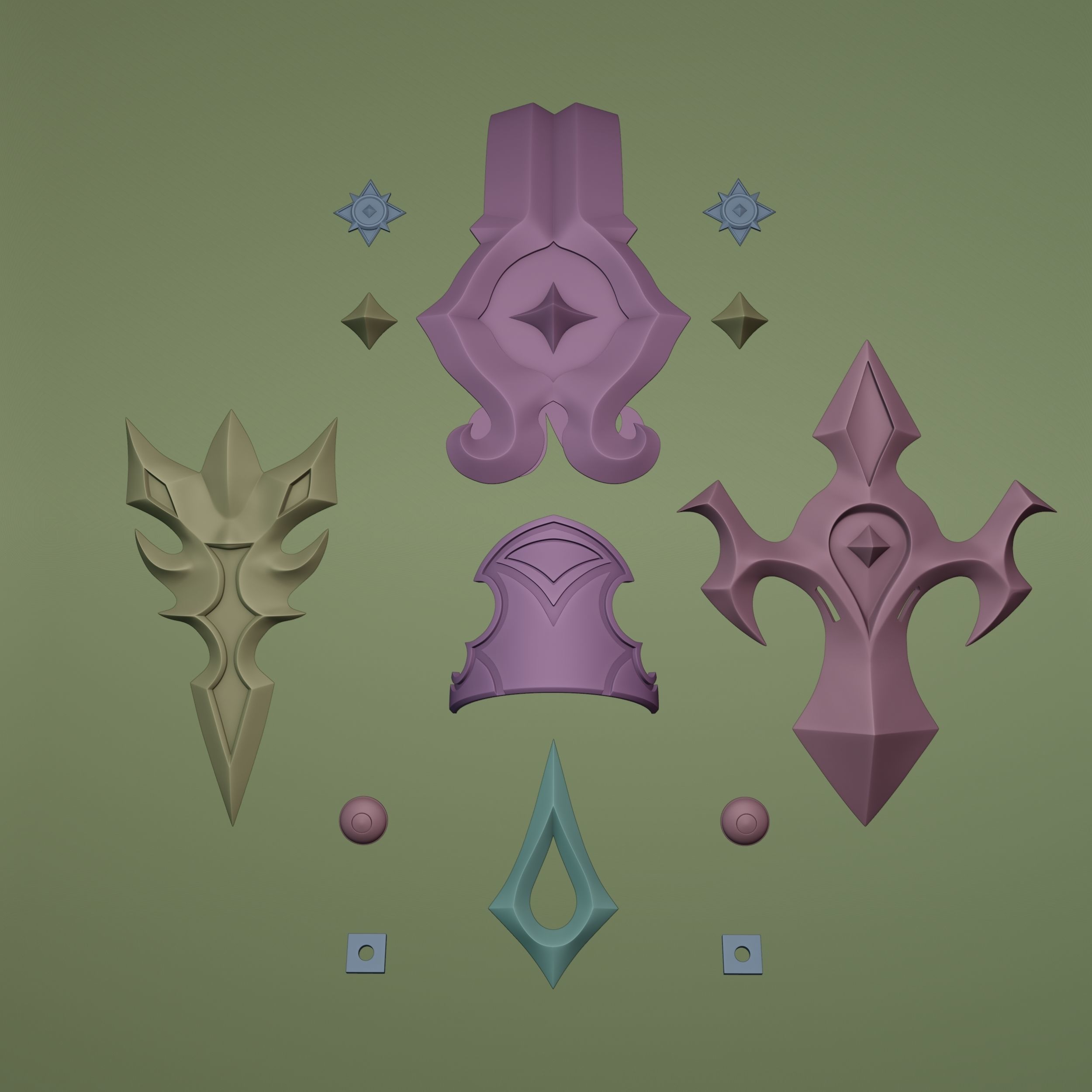 GENSHIN IMPACT ALBEDO COSPLAY SET 3D print model_10