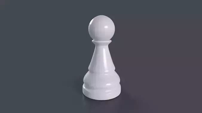 Chess Pawn Free low-poly 3D model
