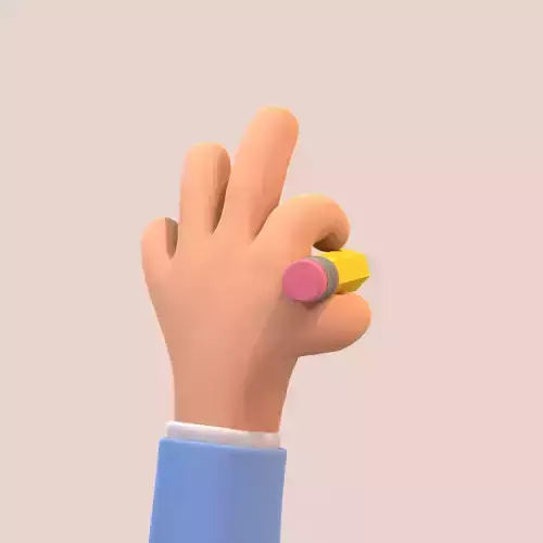 Cartoon Hand Rigged