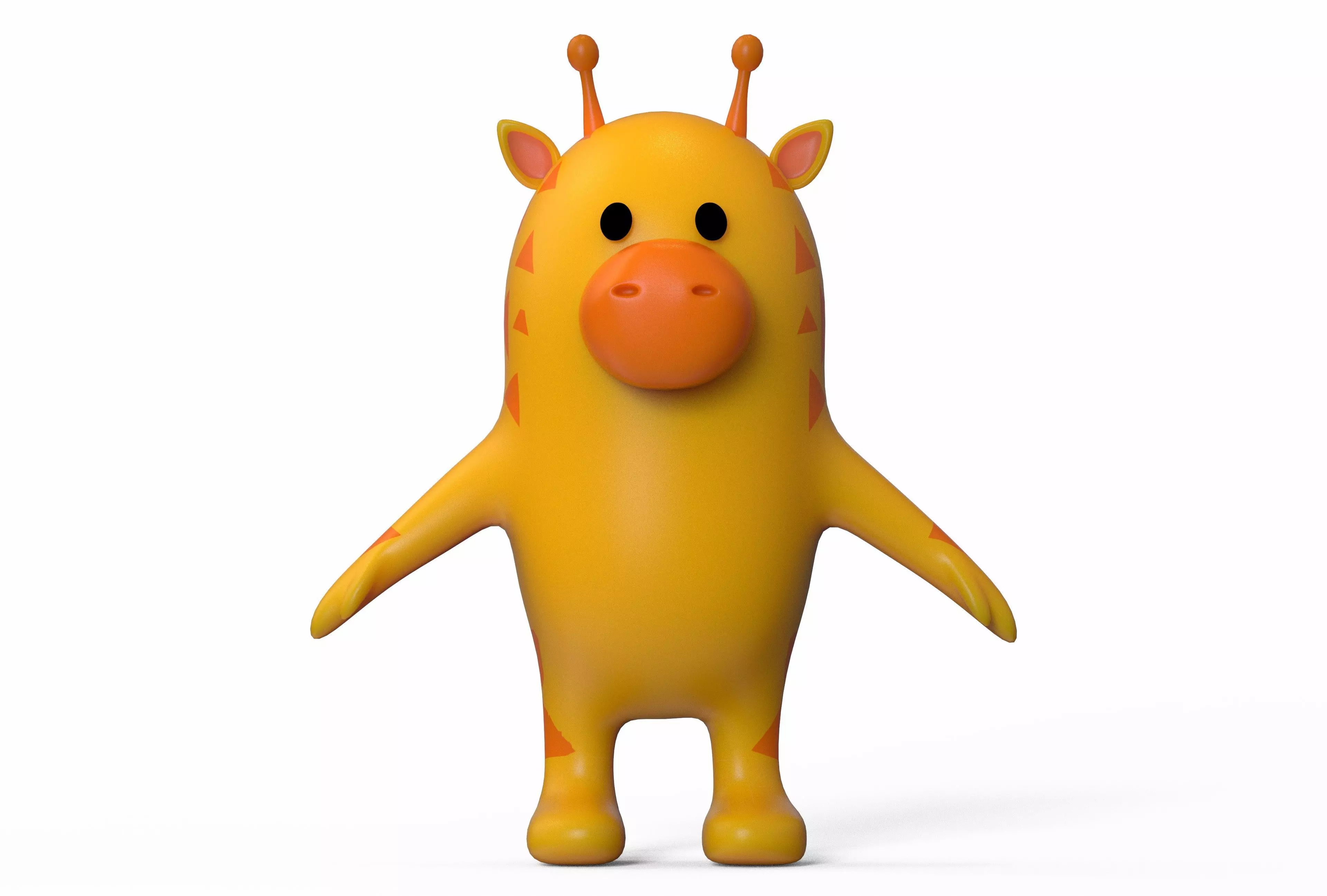 Giraffe Stylized Low-poly 3D model_0