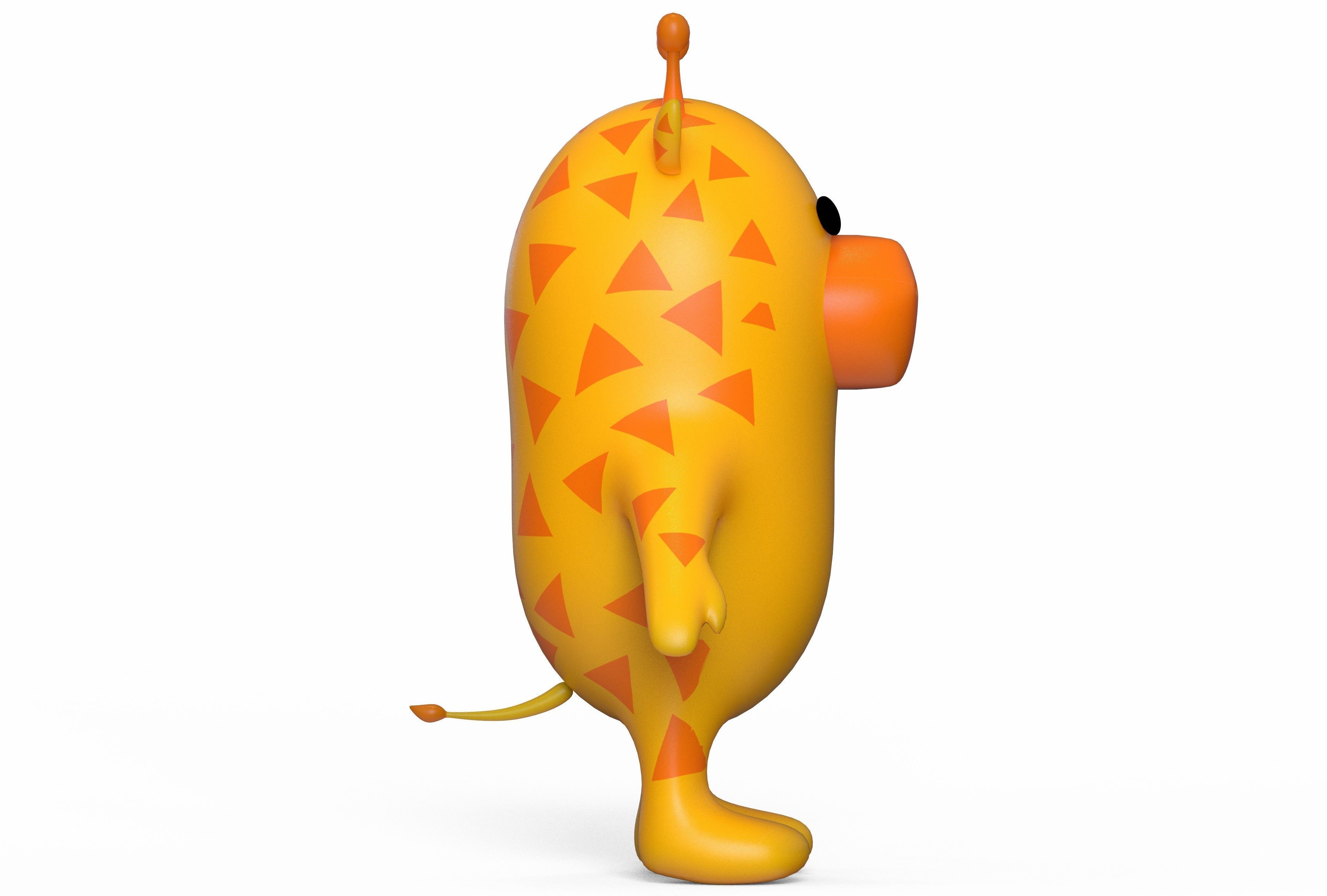 Giraffe Stylized Low-poly 3D model_22