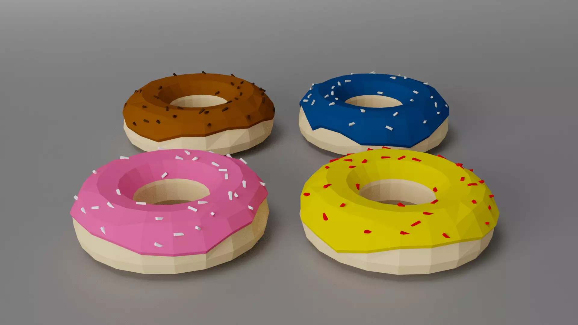 Donut Pack 3D model