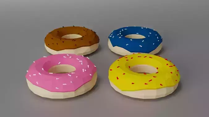 Donut Pack 3D model
