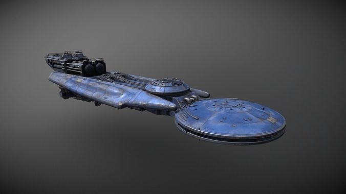 11Astral-Queen-BSG spaceship 3D model