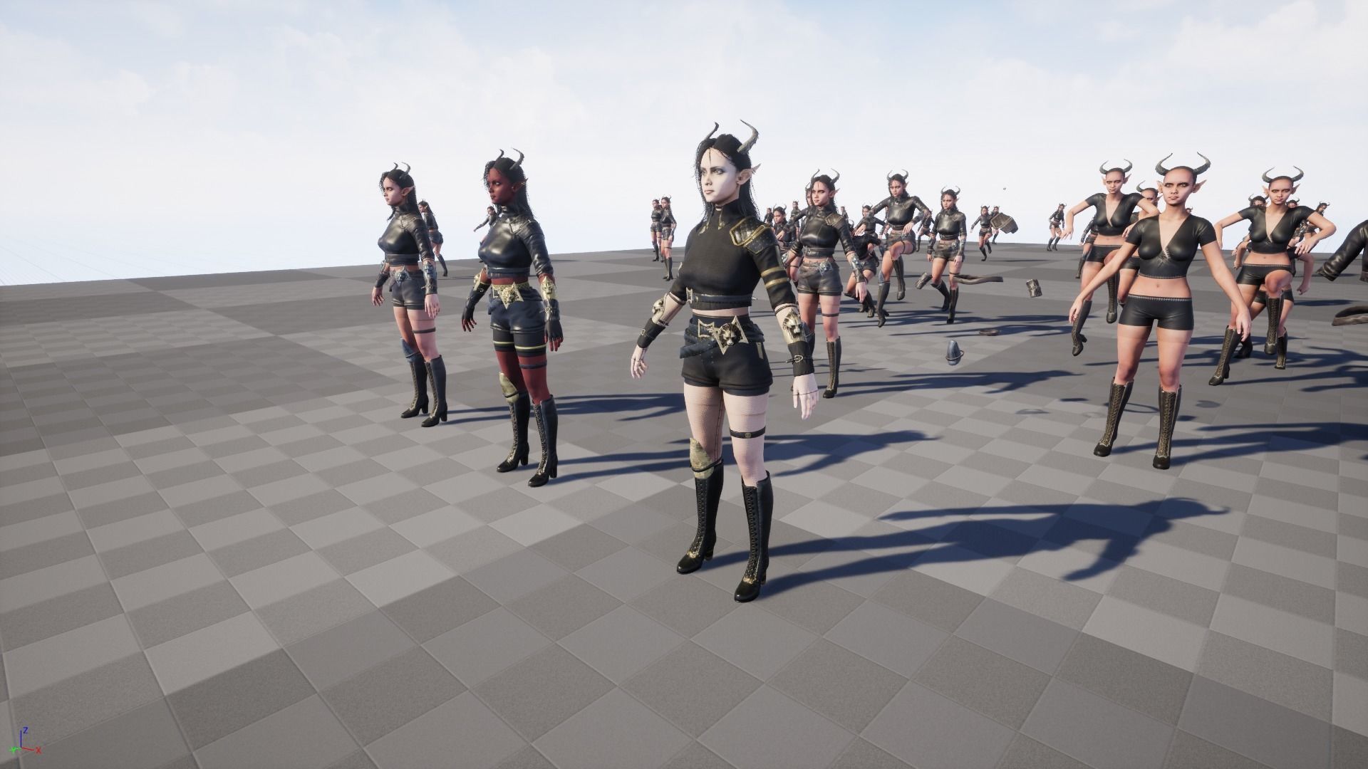 Elf Hunter Low-poly 3D model_41