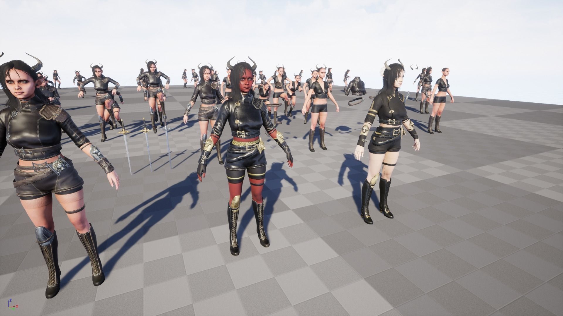 Elf Hunter Low-poly 3D model_40