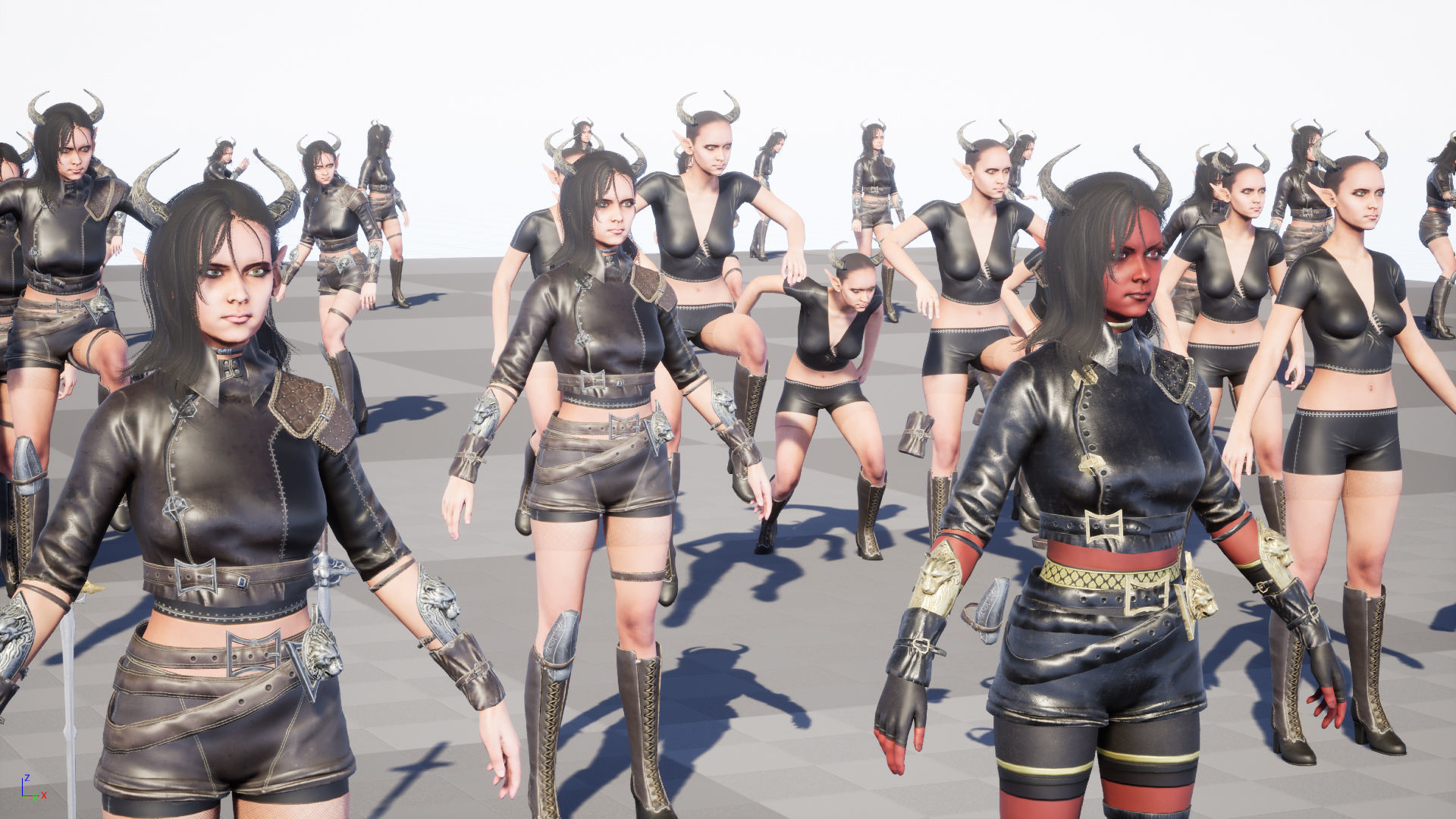 Elf Hunter Low-poly 3D model_38