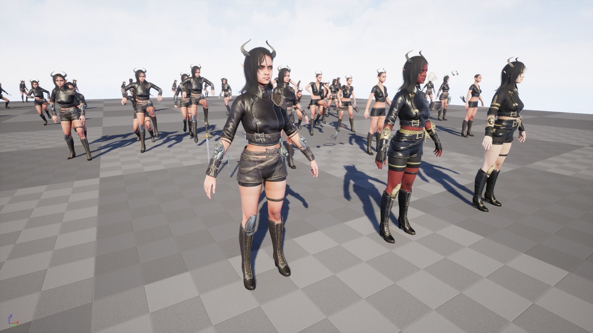 Elf Hunter Low-poly 3D model_39