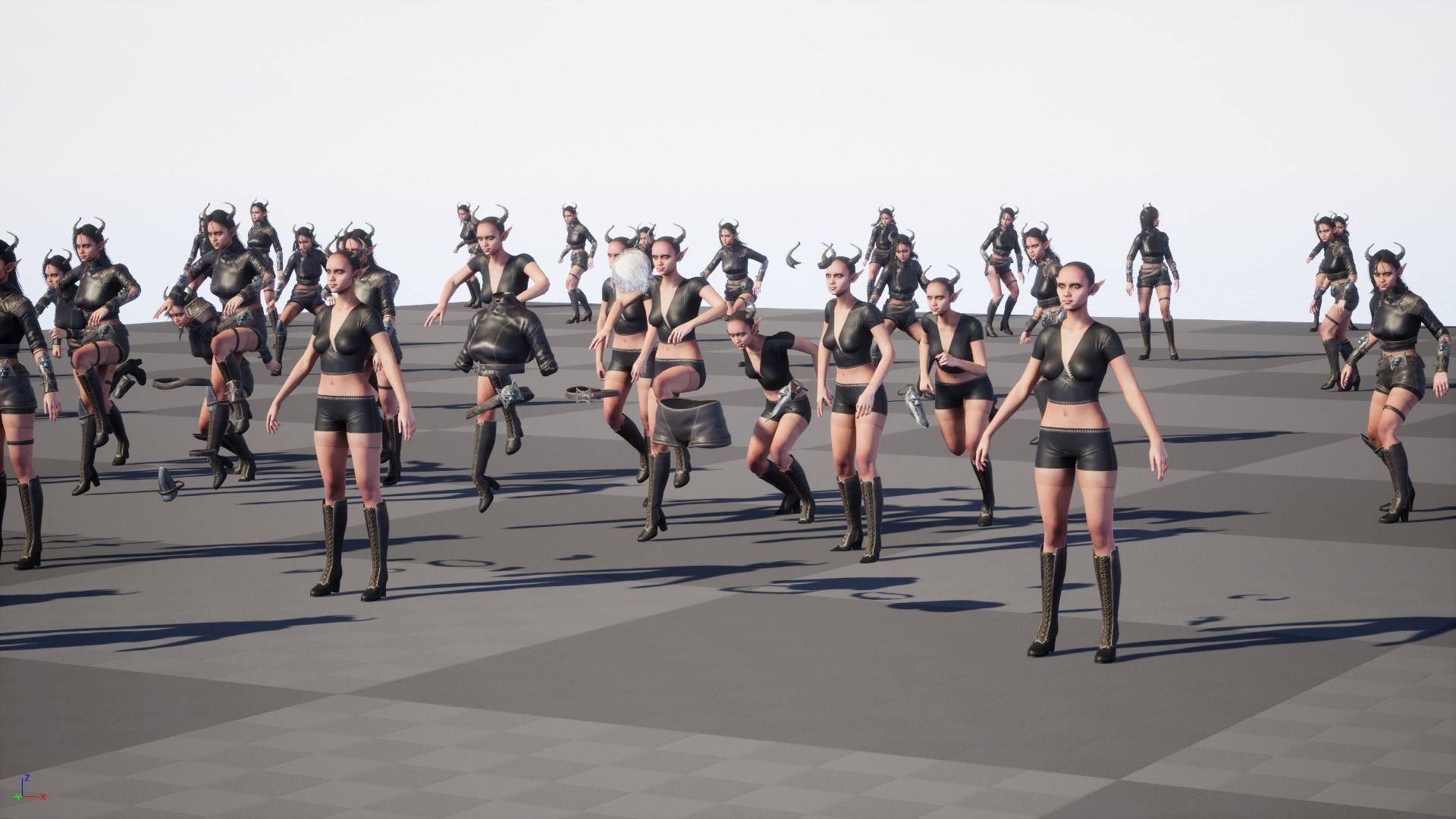 Elf Hunter Low-poly 3D model_42