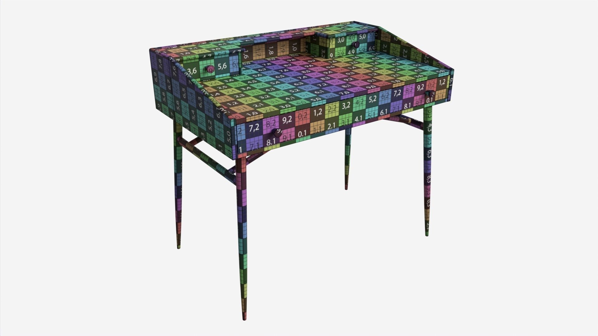 Desk Ercol Shalstone John Lewis 3D model_6