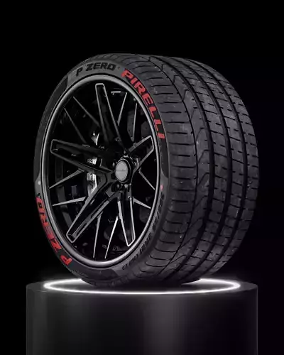 Pirelli P ZERO 355 25 ZR21 107Y Lambo Rear 3D model
