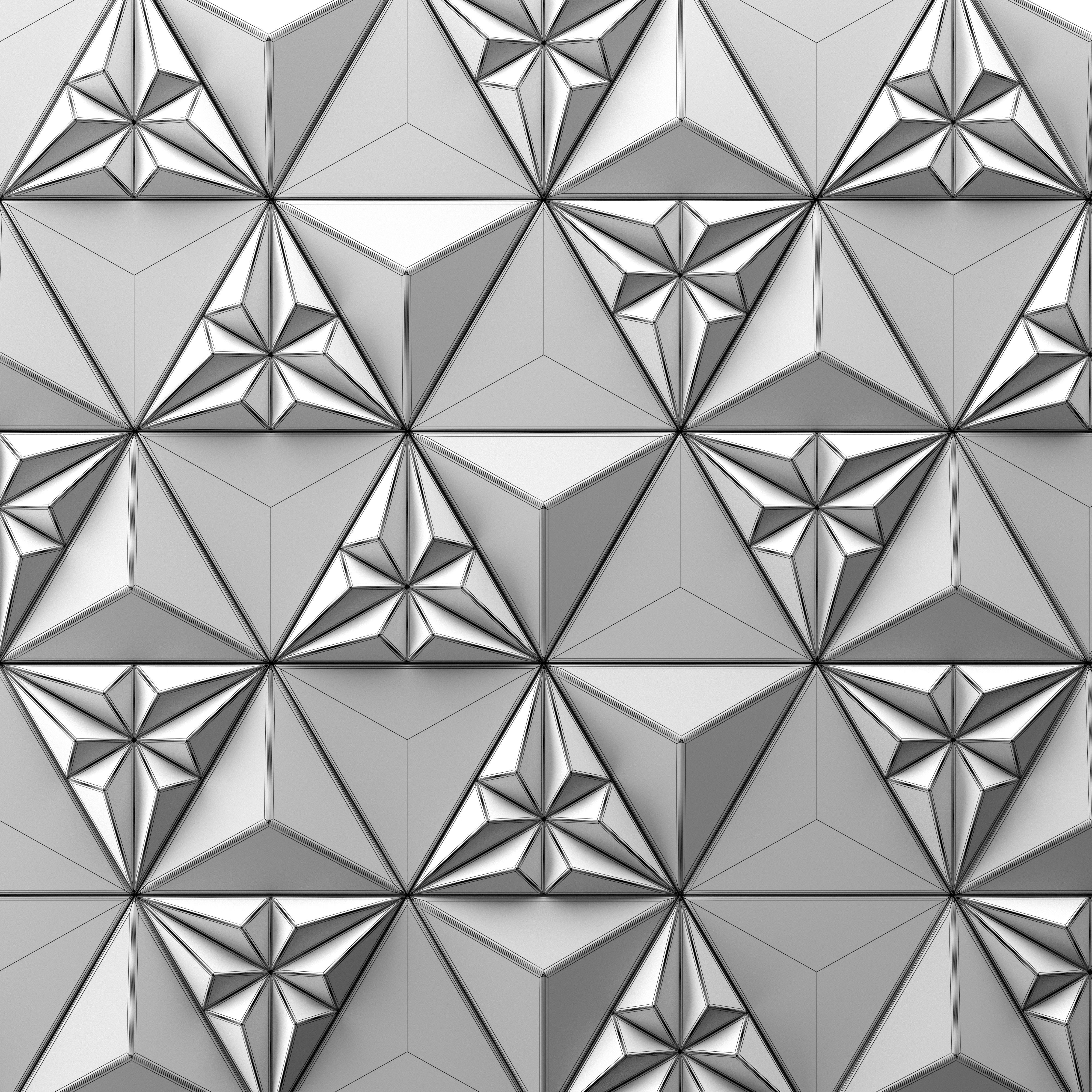 Panel3d Triangle 3D model_2