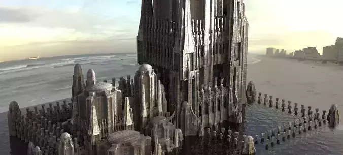 Desert Alien Monoliths 9 3D model