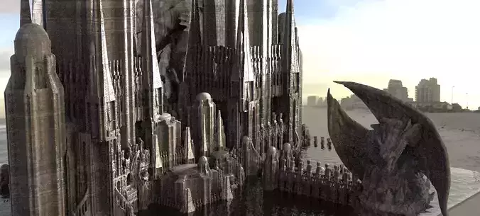 Desert Dragon fortress Kitbash