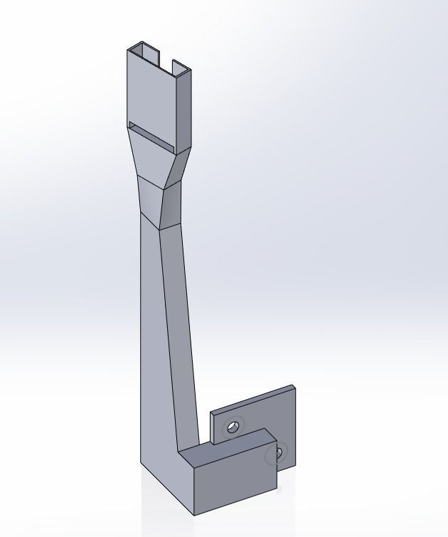 Raspberry Pi Camera Mount for Ender 3 - No Hardware Required 3D print model_2
