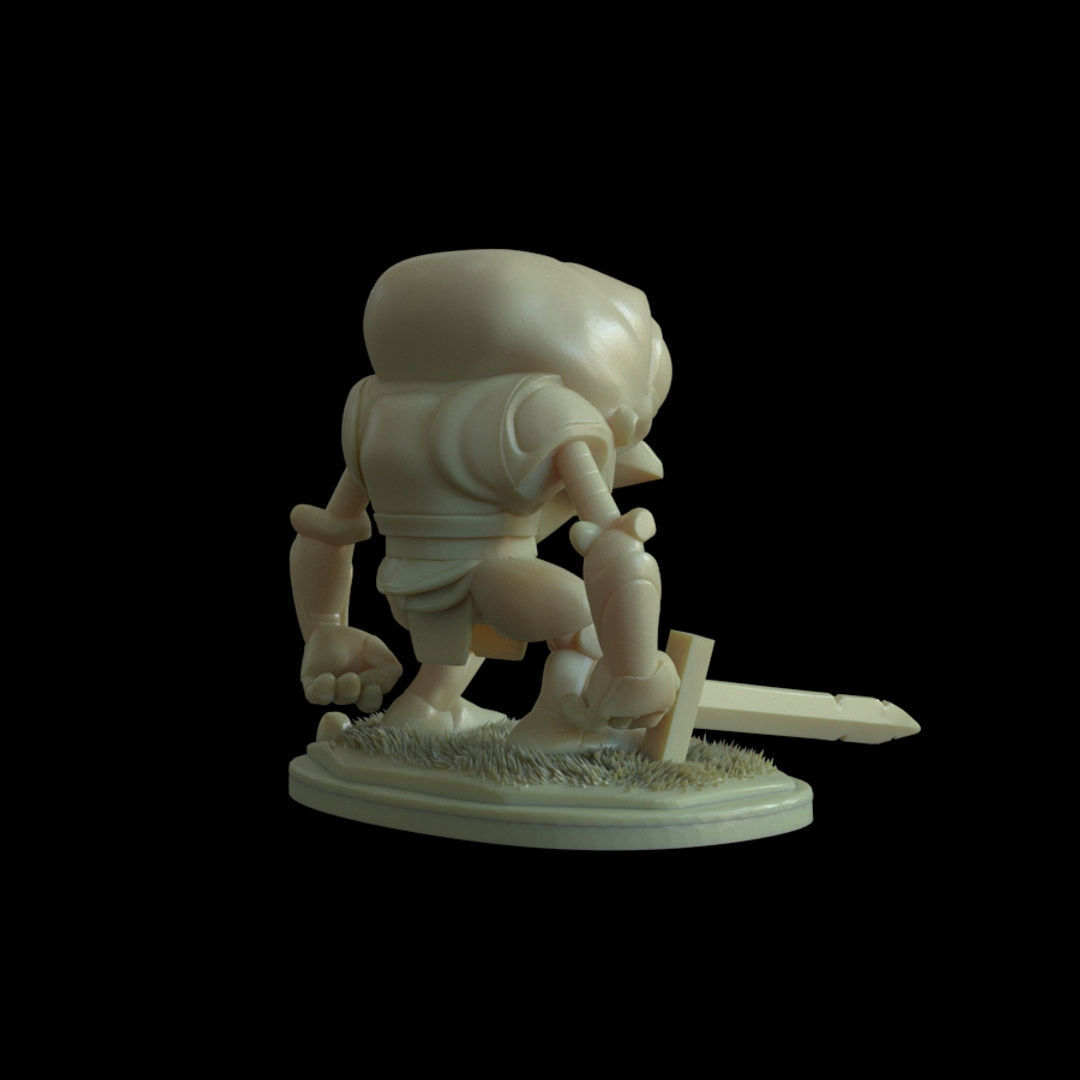 Zombie Knight for 3D print 3D print model_2