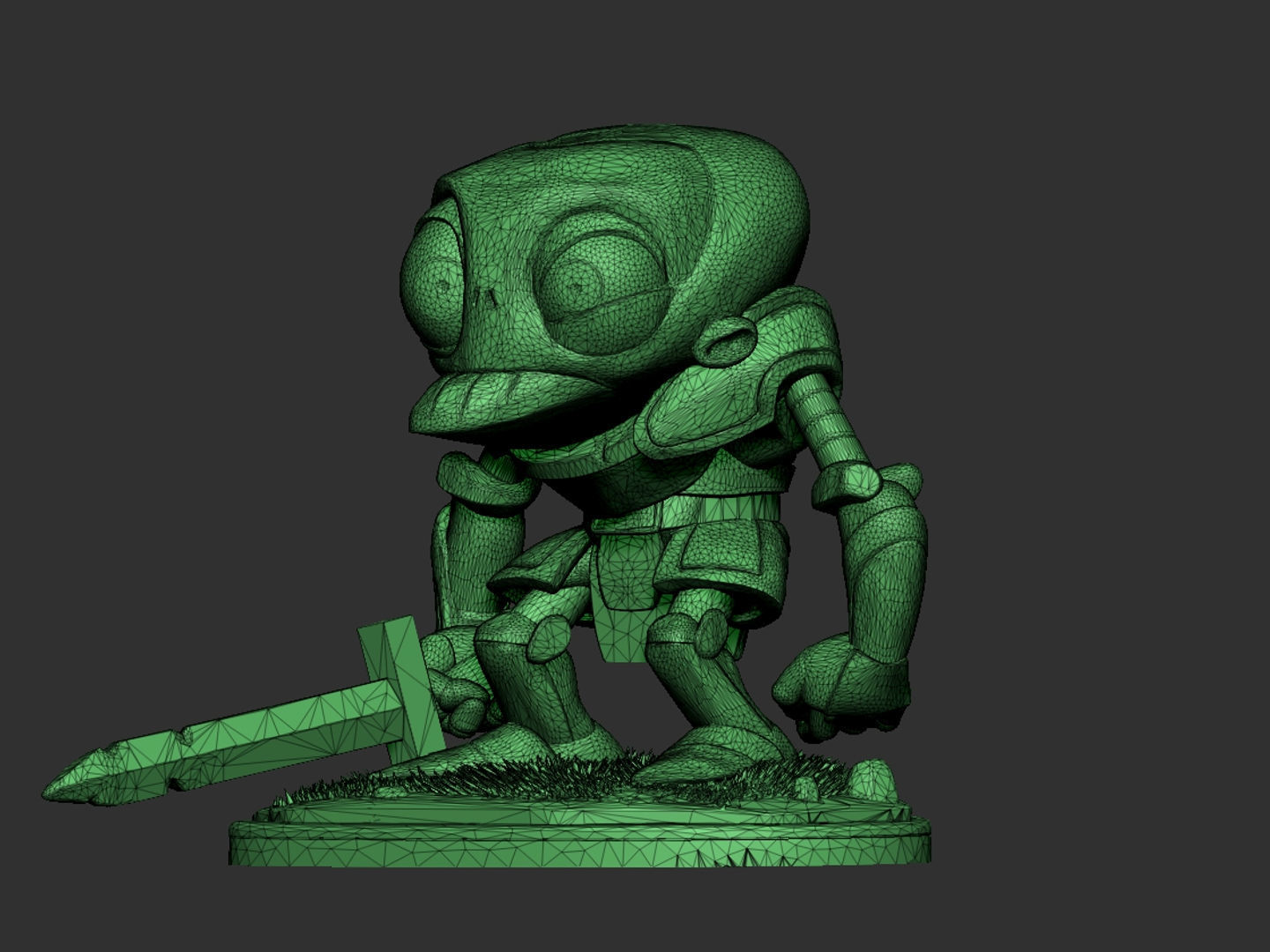 Zombie Knight for 3D print 3D print model_6