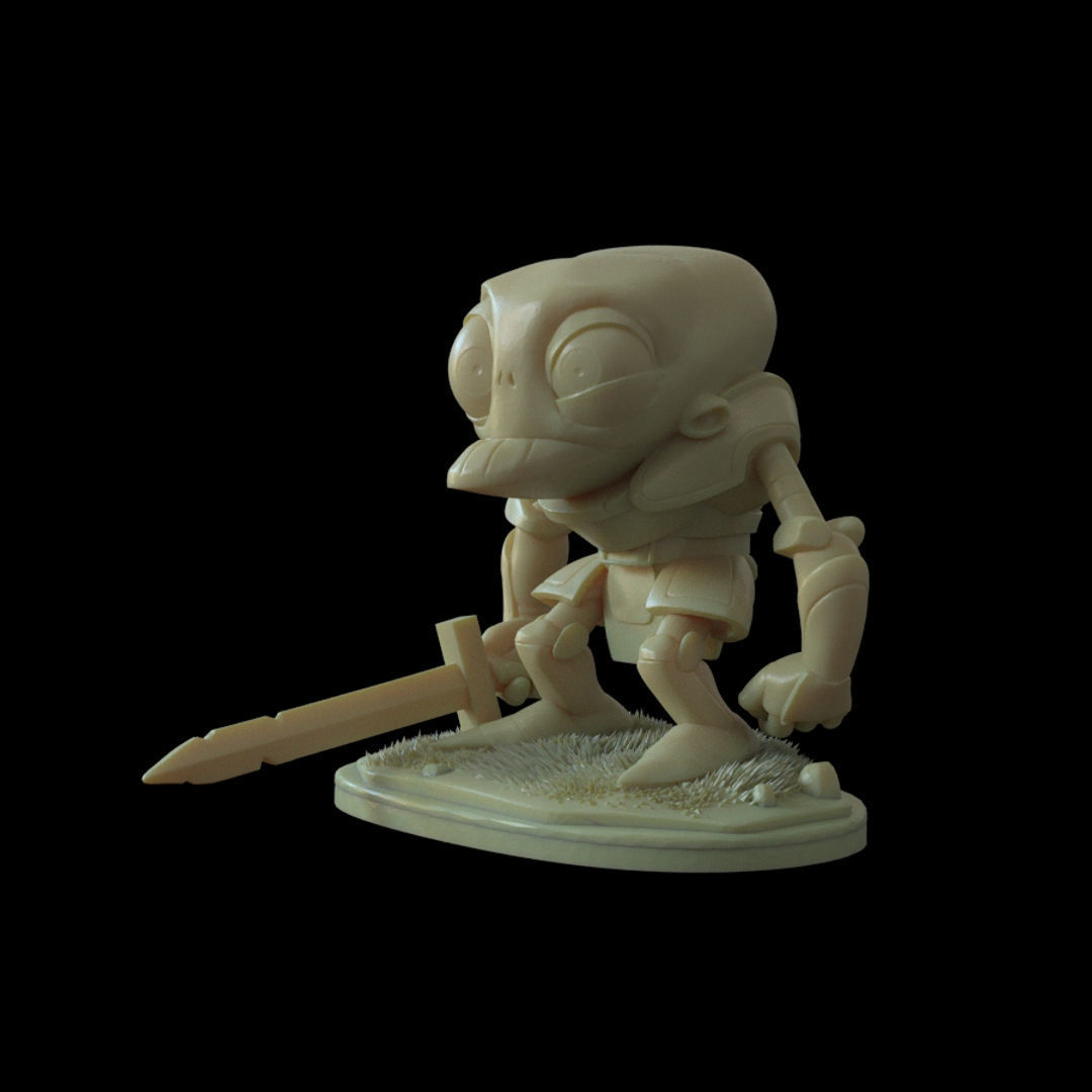 Zombie Knight for 3D print 3D print model_1