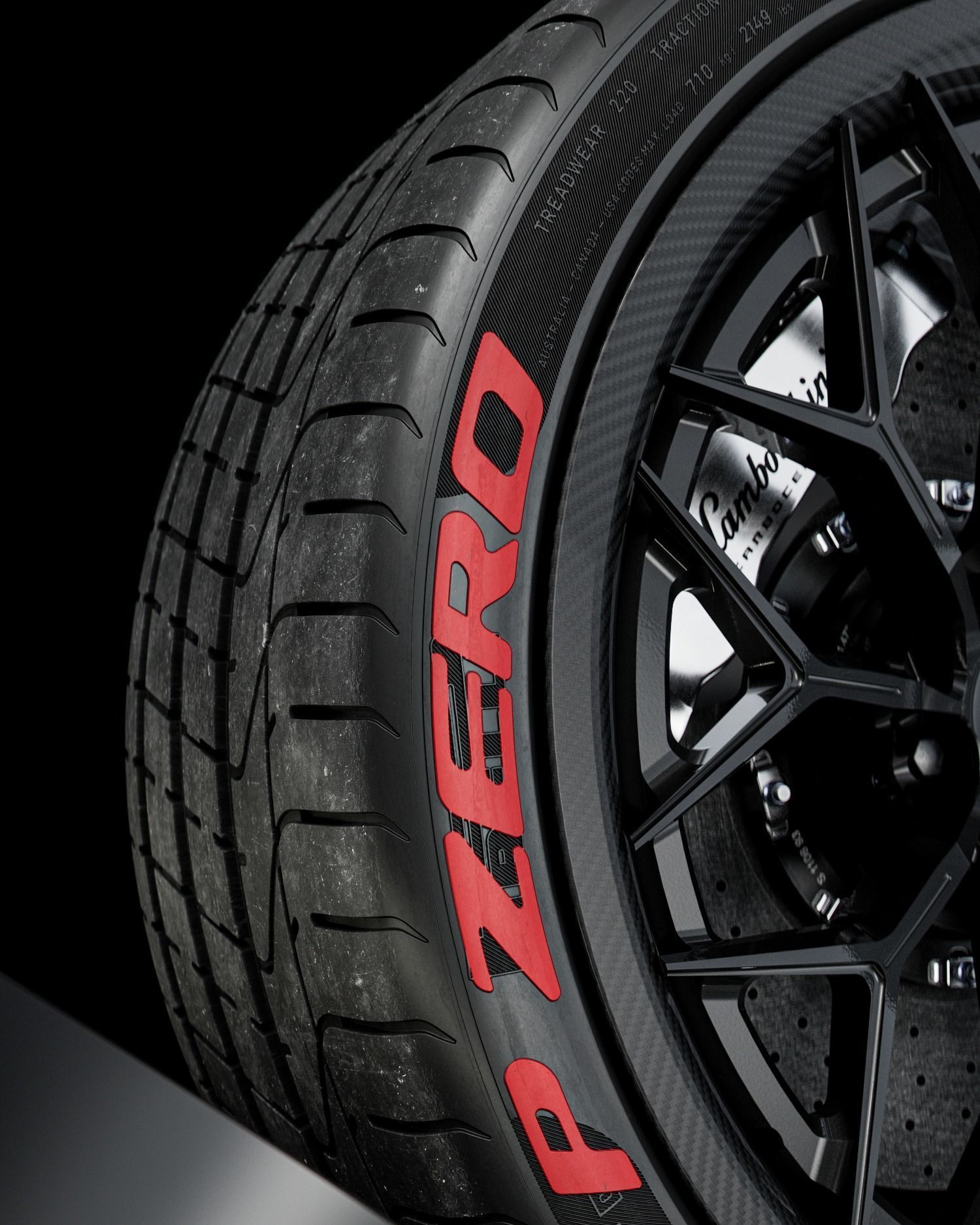 Pirelli P ZERO 255 30 ZR20 92Y Lambo Front 3D model_7
