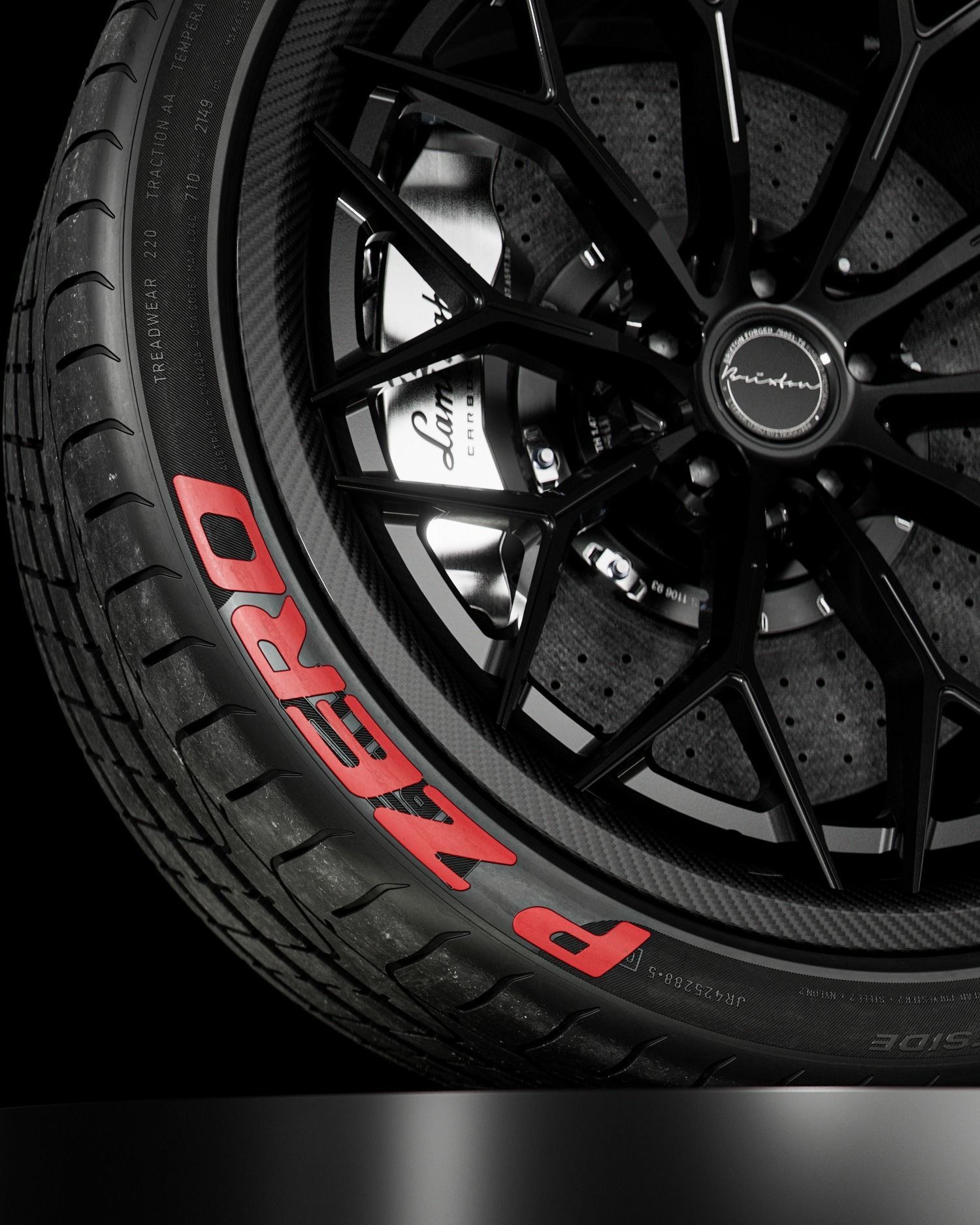Pirelli P ZERO 255 30 ZR20 92Y Lambo Front 3D model_4