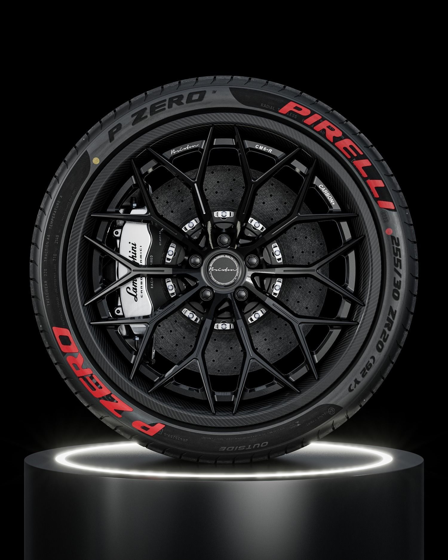 Pirelli P ZERO 255 30 ZR20 92Y Lambo Front 3D model_3