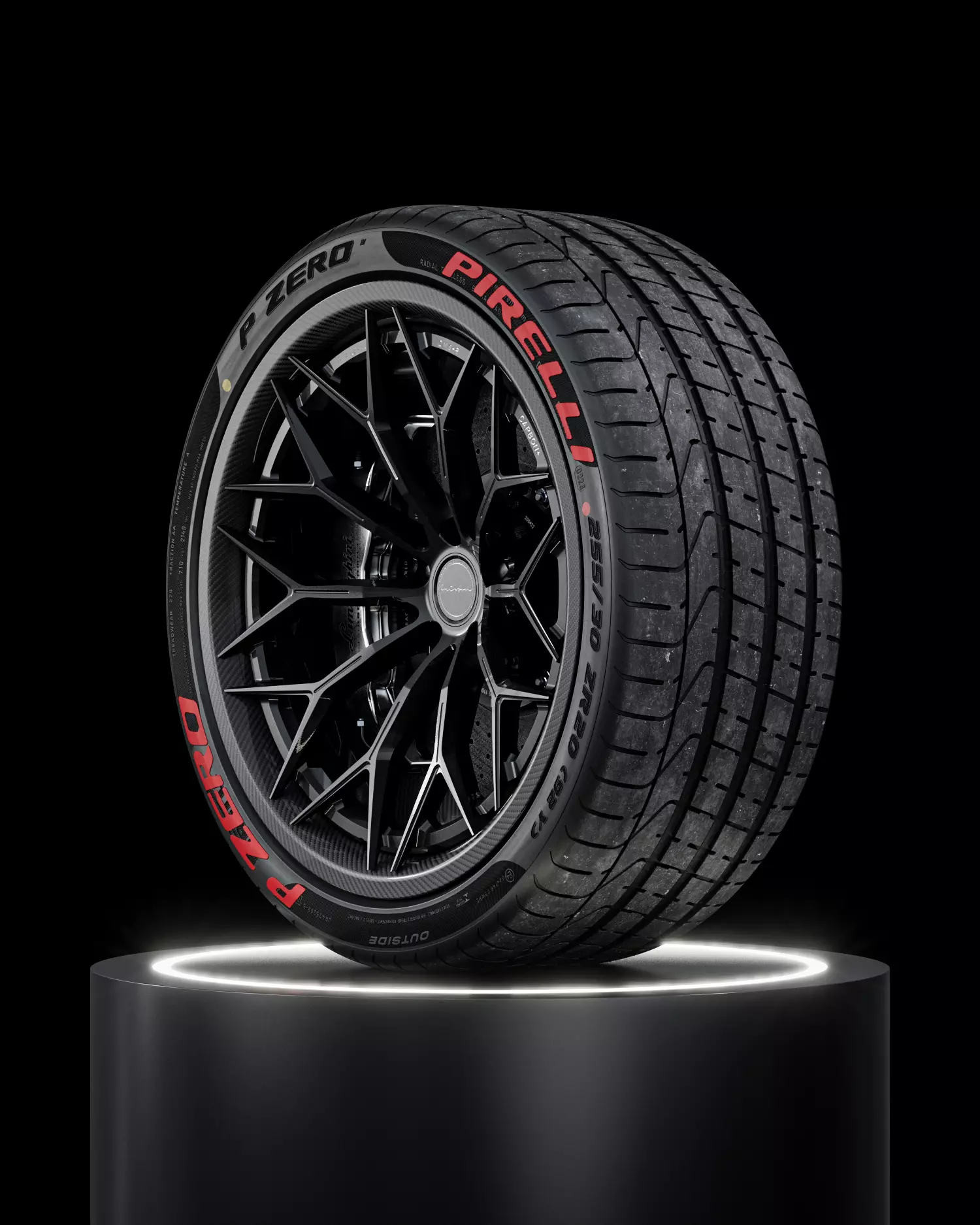 Pirelli P ZERO 255 30 ZR20 92Y Lambo Front 3D model_0