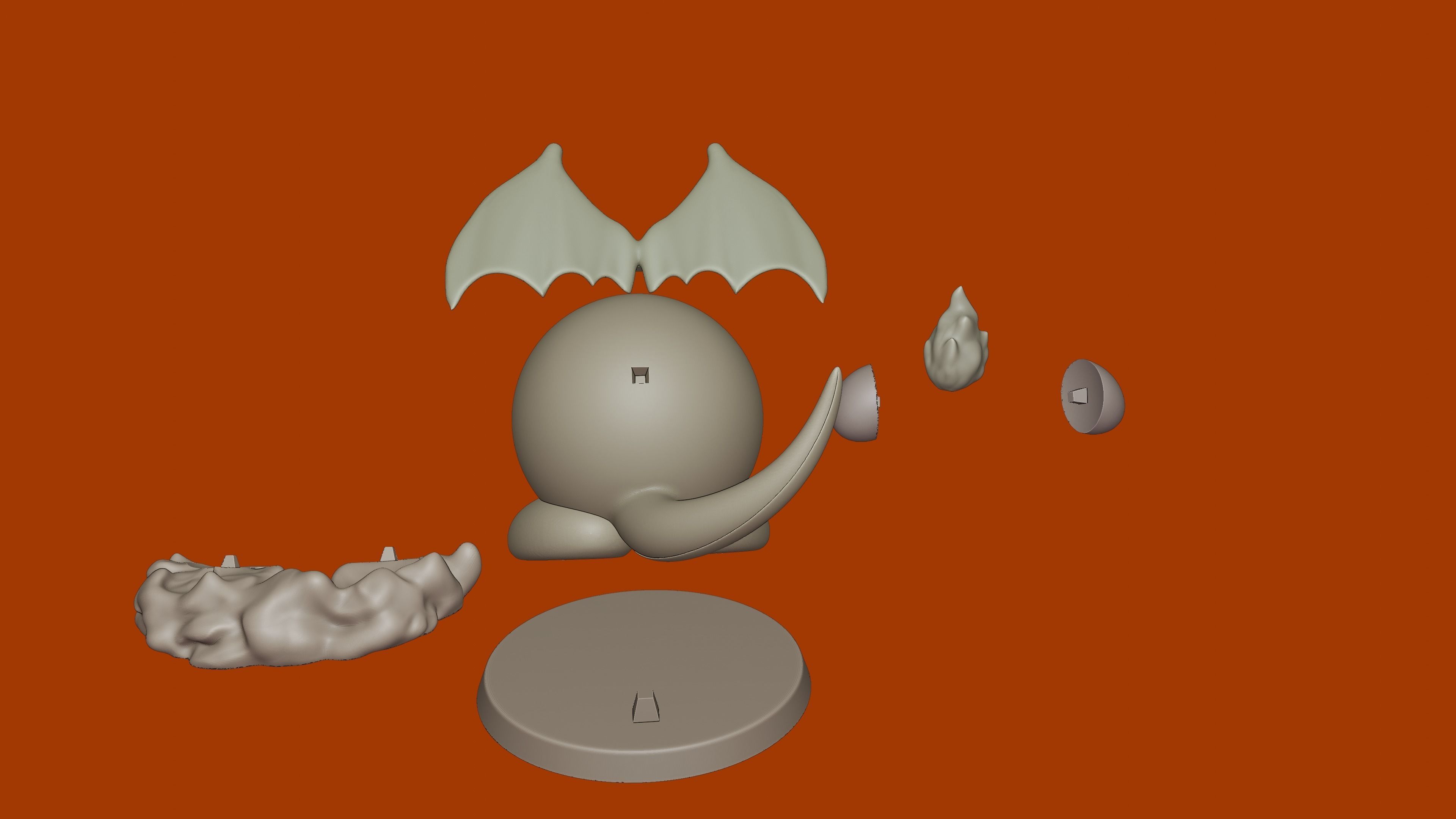 KIRBY - CHARIZARD POKEMON  3D print model_6